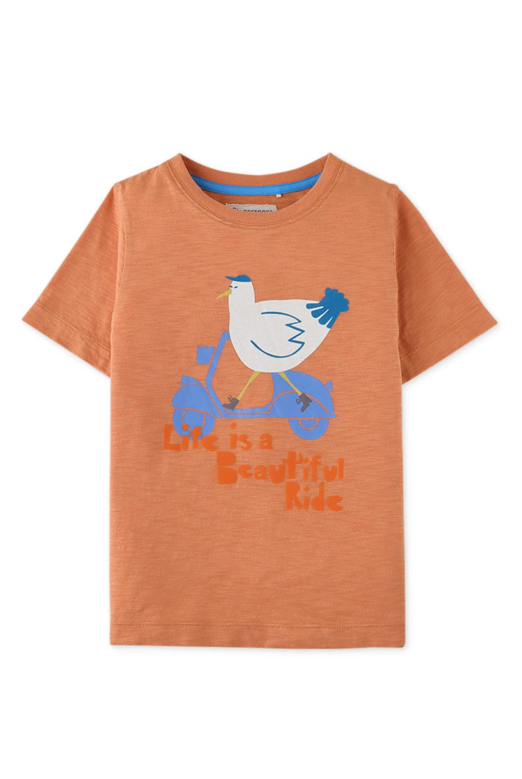 جينجرسنابس تيشيرت ولادي بطبعة أمامية نص كم