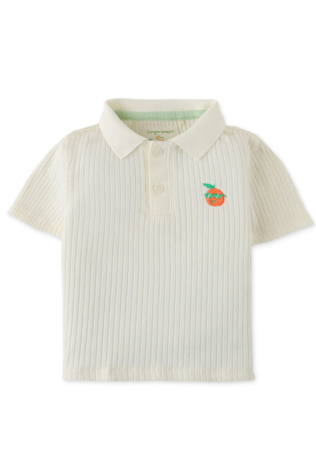 جينجرسنابس تيشيرت بولو بأزرار أمامية نص كم رضع ولادي