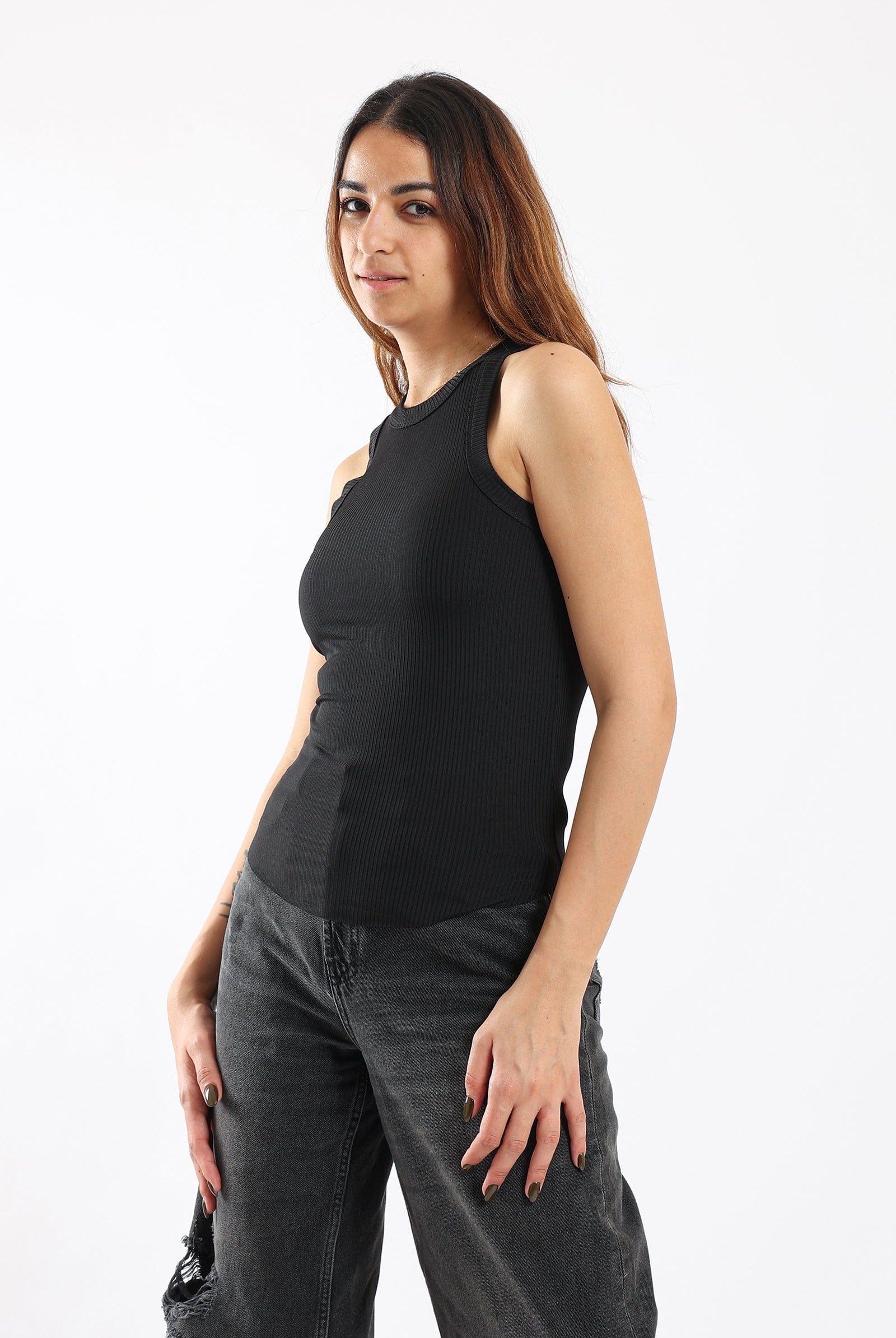 كارينا تيشيرت بيزك مضلع كت نسائي