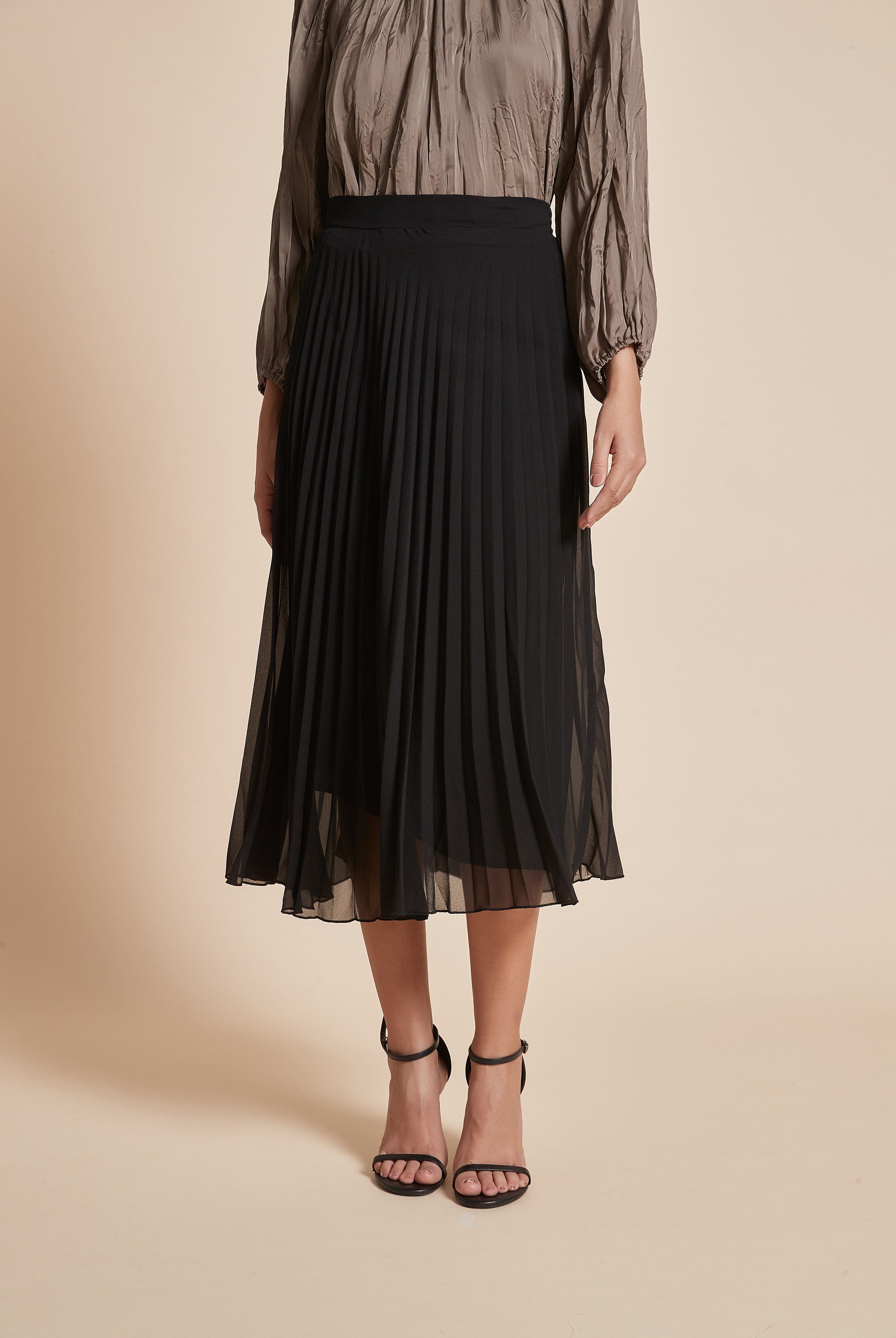 يولا تنورة ميدي سادة بقصة كشكش