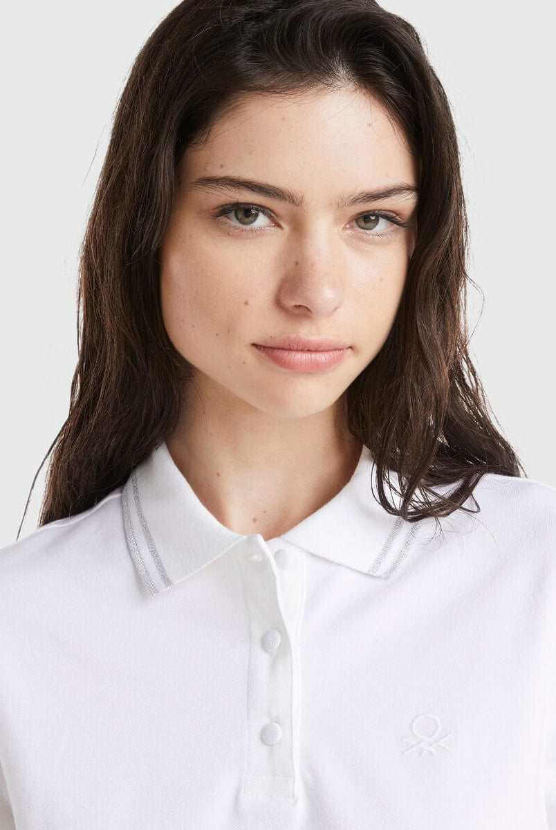 يونايتد كولورز اوف بينيتون قميص بولو داكن أزرق للنساء