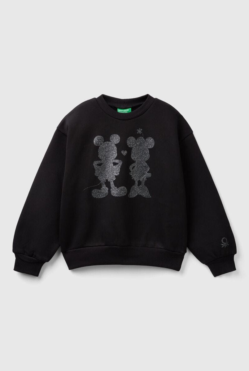 يونايتد كولورز اوف بينيتون سويت شيرت ميكي مطبوع كم طويل أطفالي