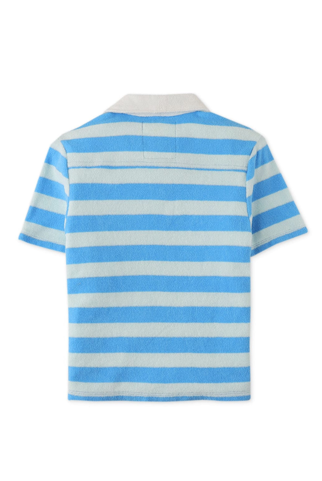 جينجرسنابس تيشيرت بولو ولادي مخطط بالعرض نص كم