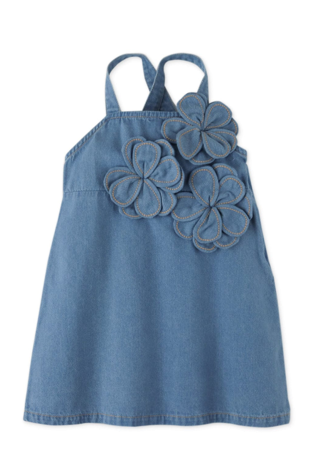 جينجرسنابس فستان ميدي حمالات مزين بورود بناتي