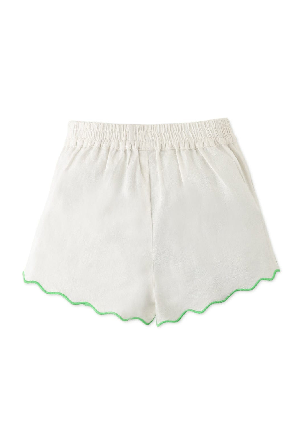 جينجرسنابس شورت بيبي بنات سادة بخط مطرز