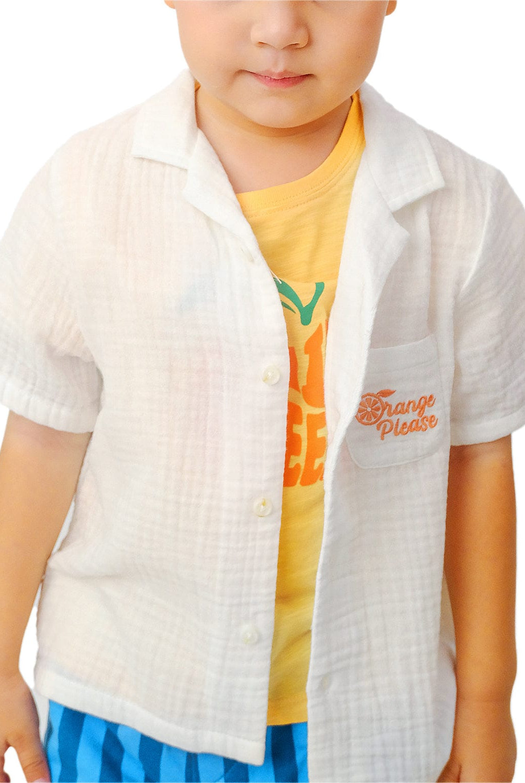 جينجرسنابس قميص بولو بيبي ولاد بأزرار أمامية نص كم