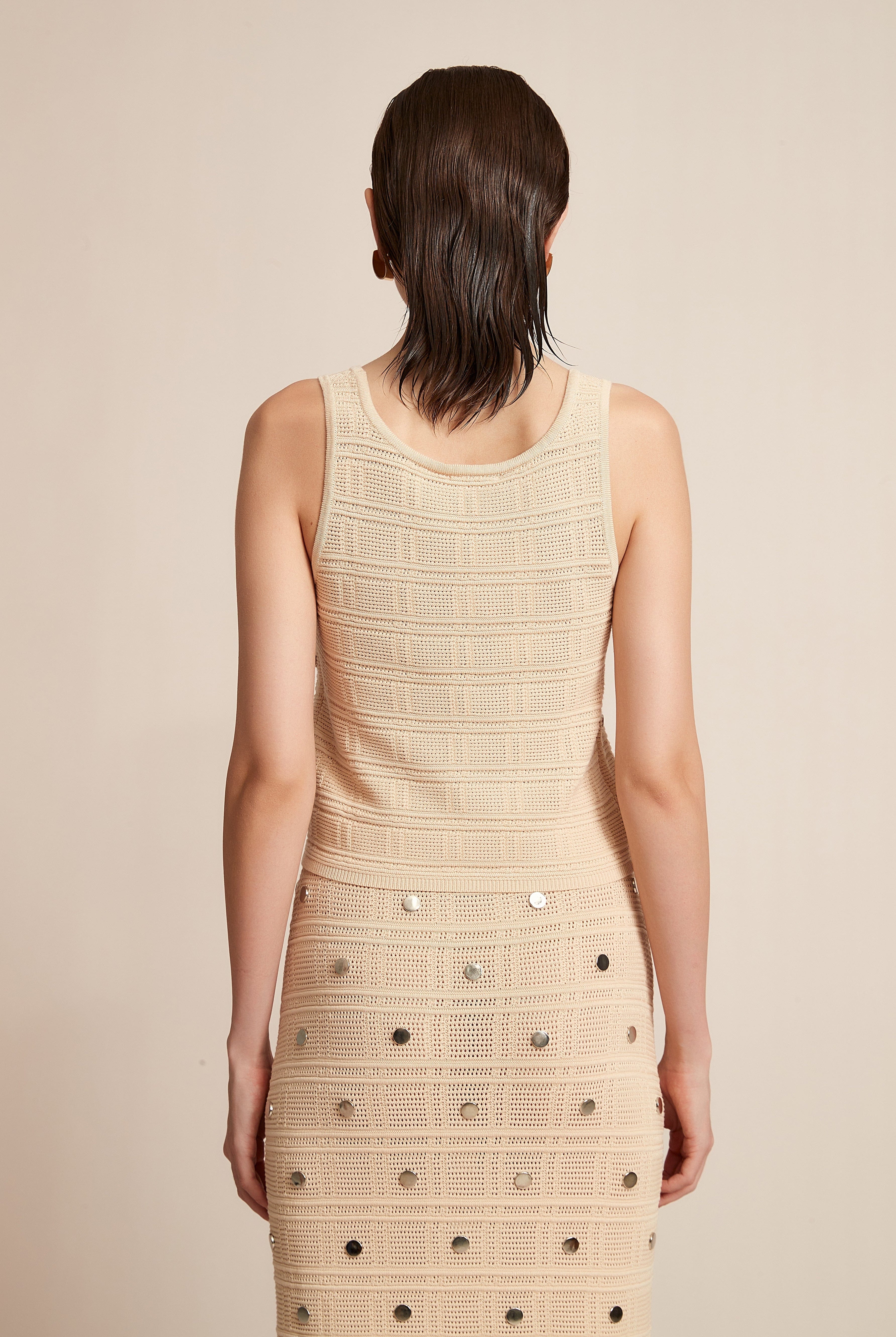 يولا بلوزة نسائية كات مرصعة بفصوص