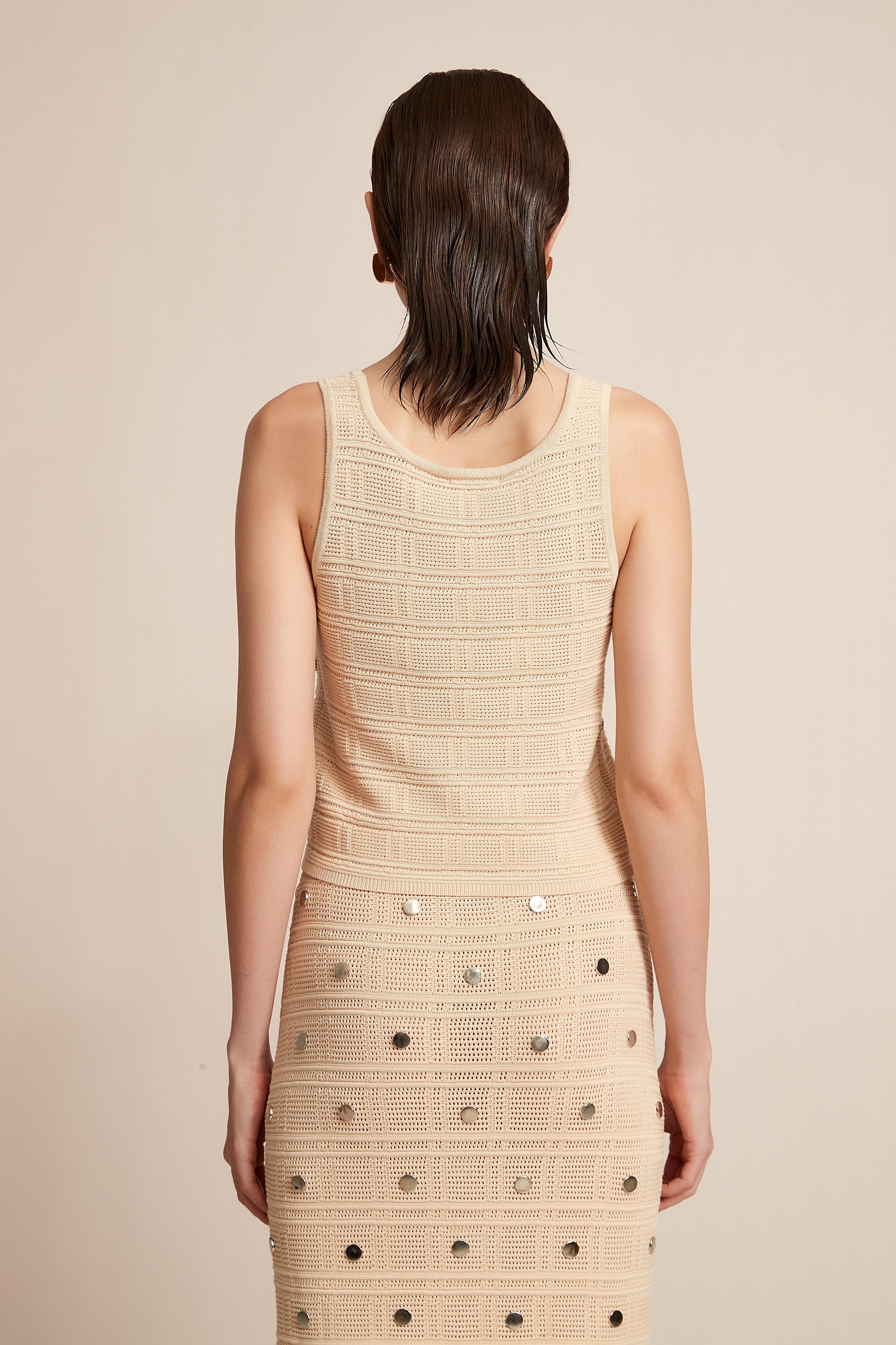 يولا بلوزة نسائية كات مرصعة بفصوص