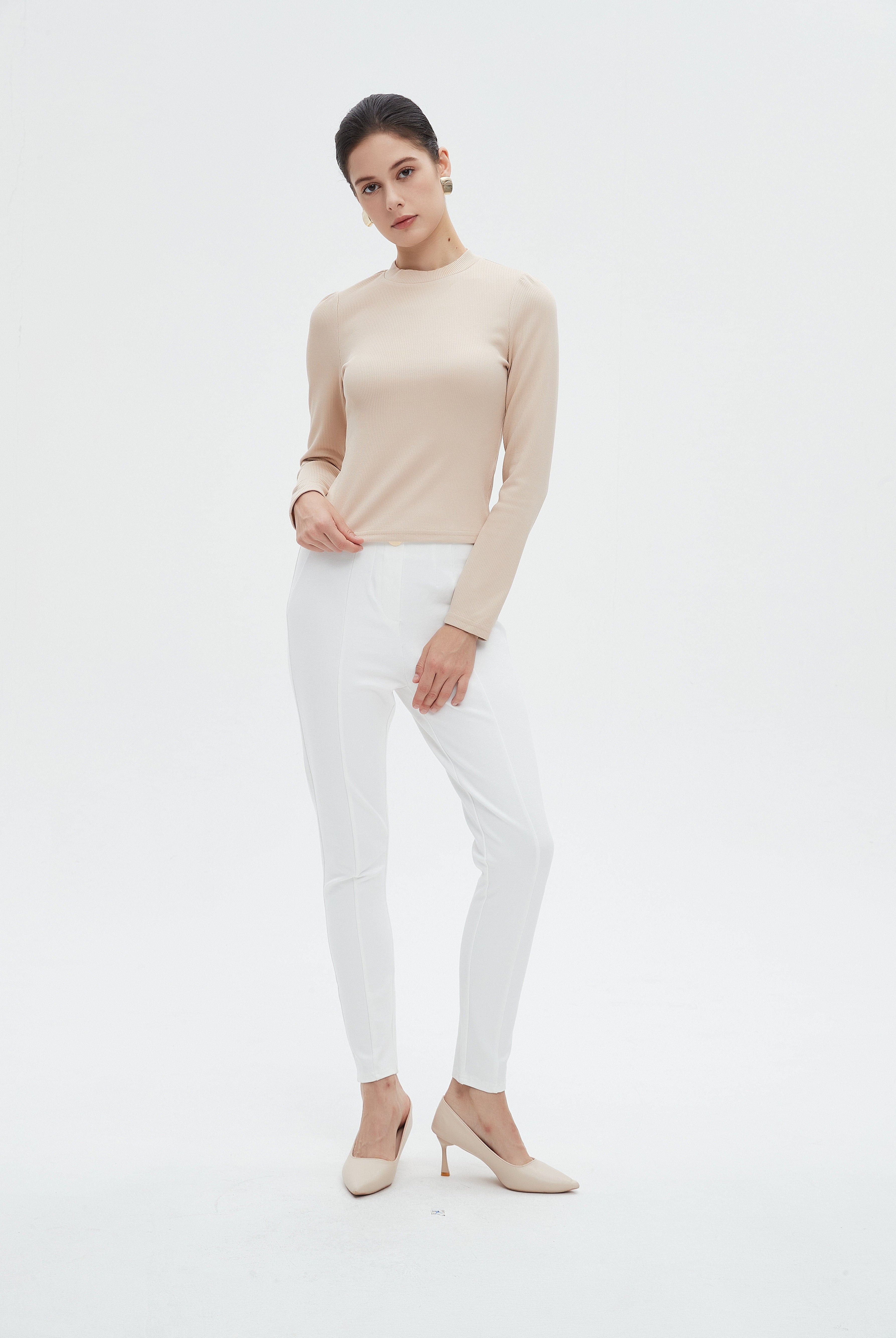 ميكا بنطلون نسائي طويل سادة