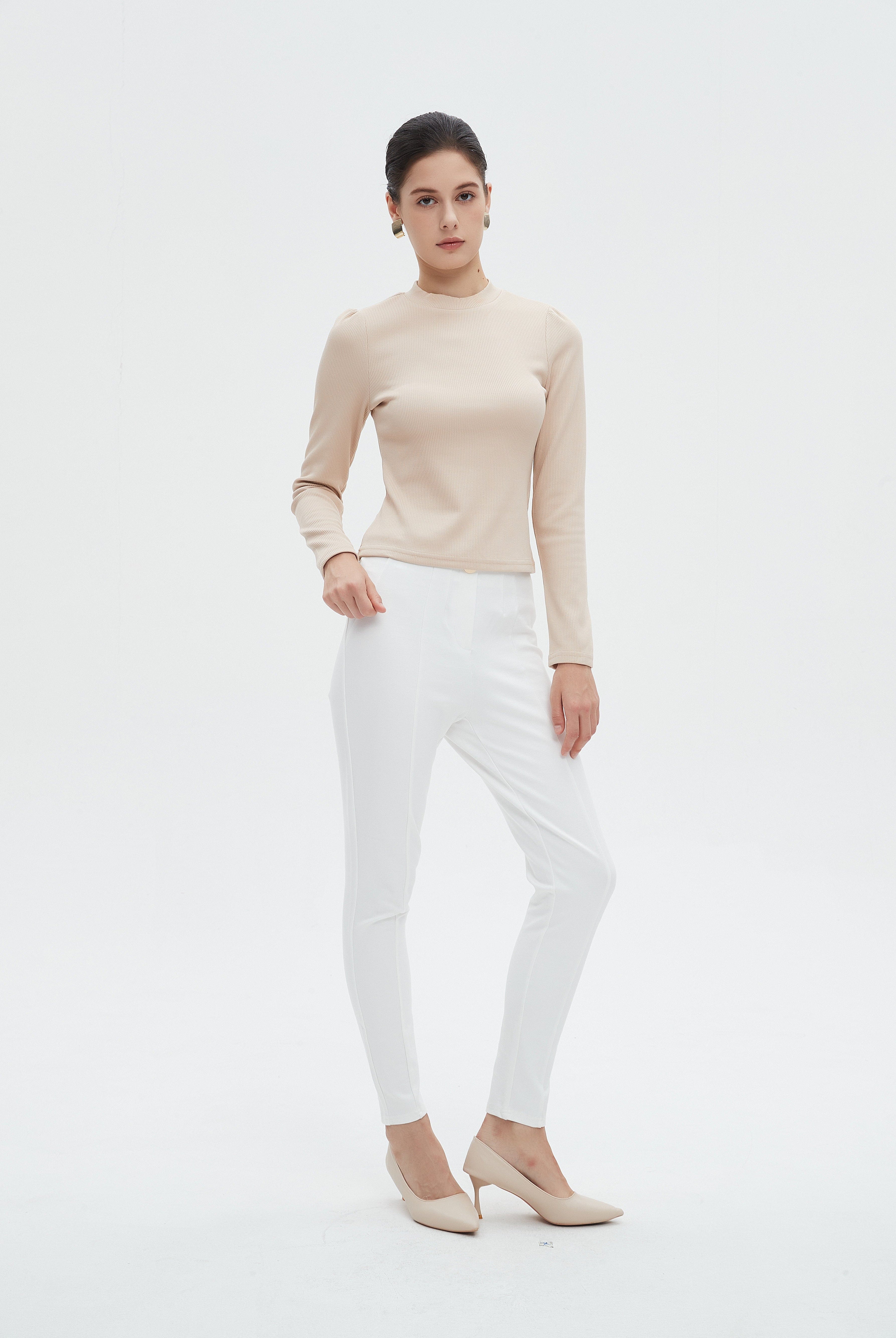 ميكا بنطلون نسائي طويل سادة