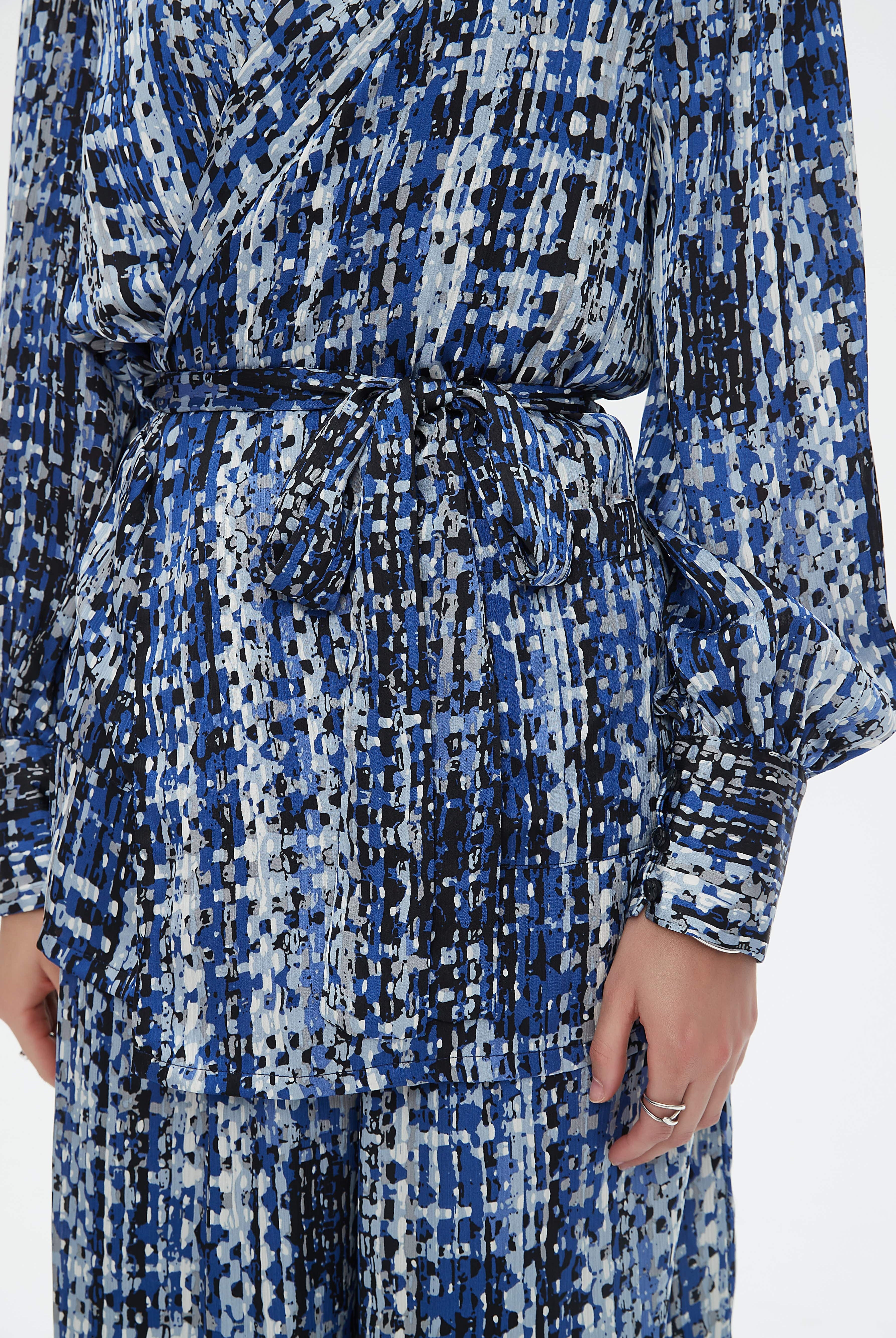 نتشي كارديجان بأكمام طويلة ملونة بأزرار أمامية نسائي