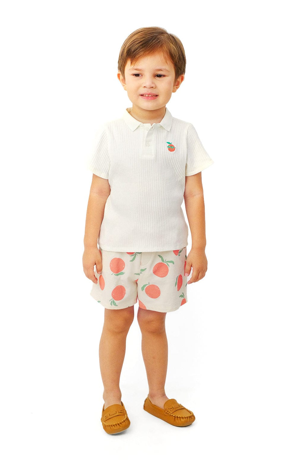 جينجرسنابس شورت بيبي ولادي مزين بنمط فاكهة