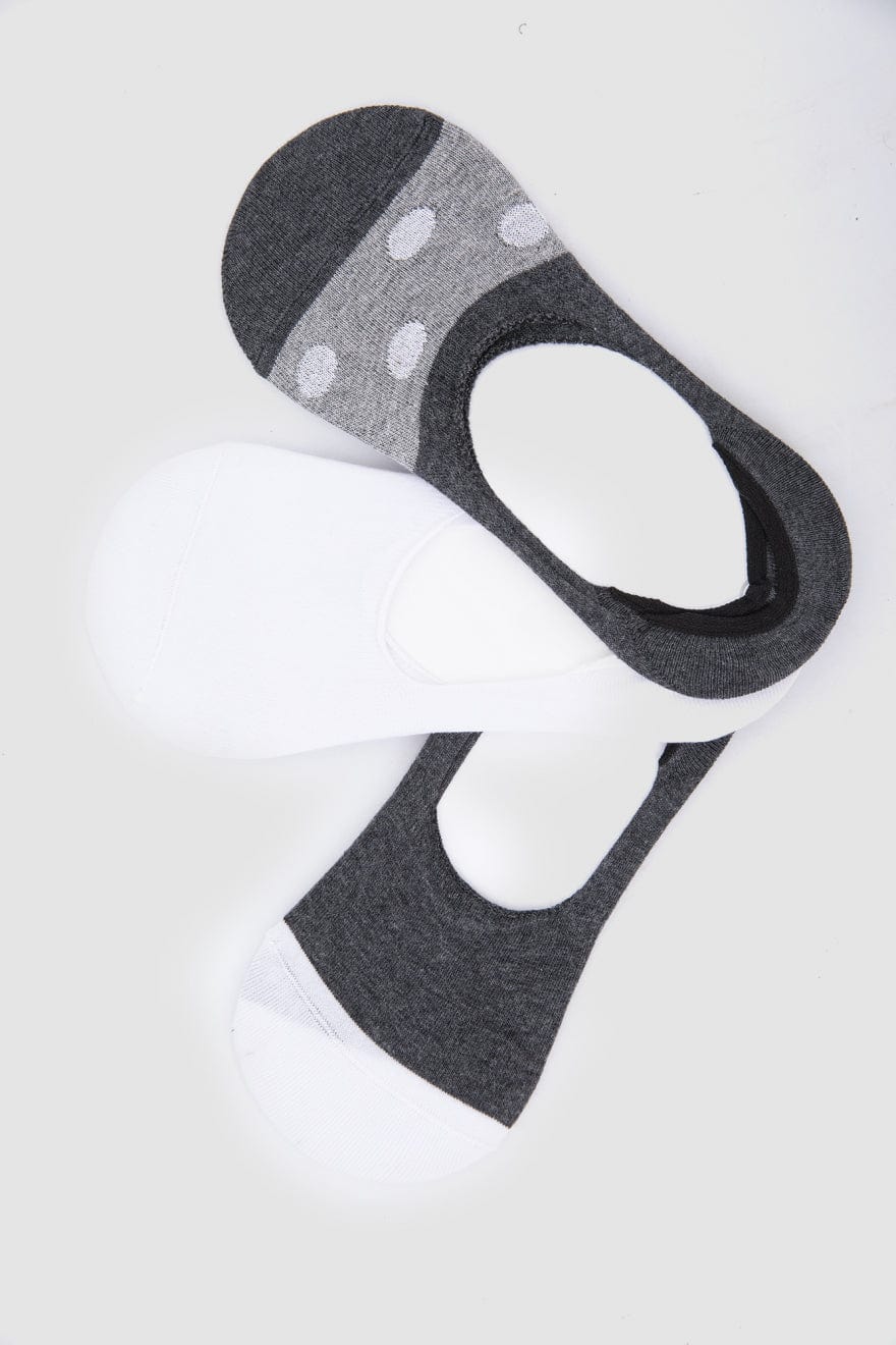 كارينا جوارب قطنية غير مرئية نسائية بأنماط مختلفة - 3 أزواج