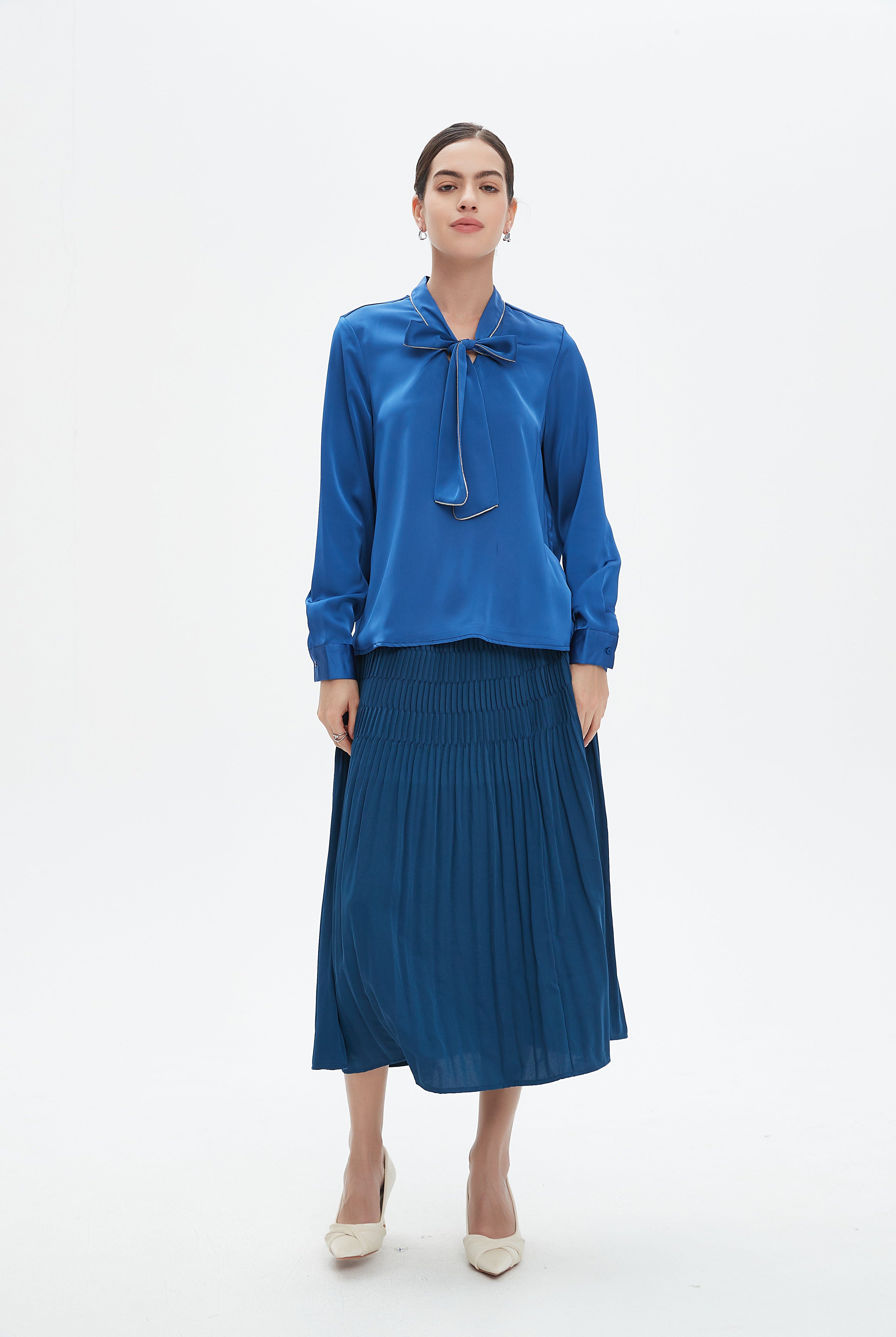 نتشي تنورة ميدي نسائية بخصر مطاطي