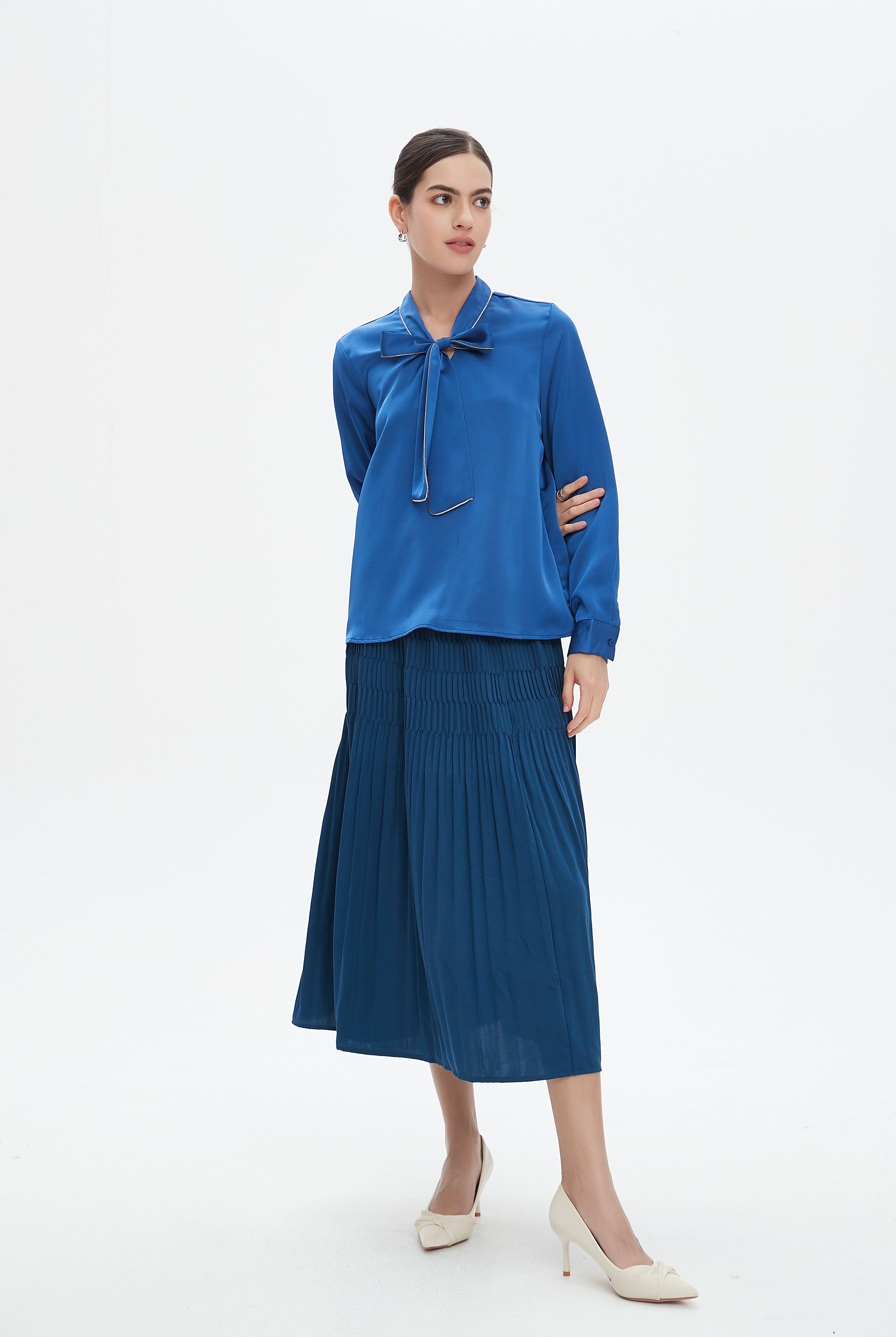 نتشي تنورة ميدي نسائية بخصر مطاطي