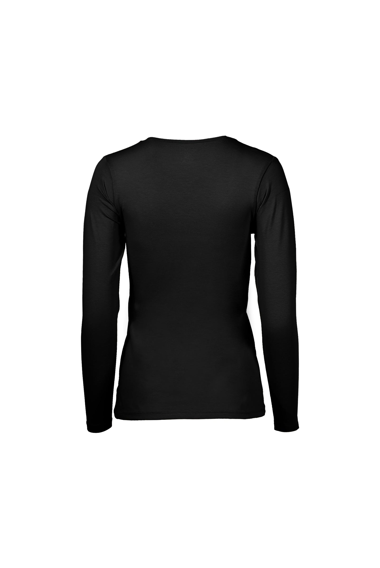 كارينا بلوزه بيضاء قطن سادة بياقة مستديرة