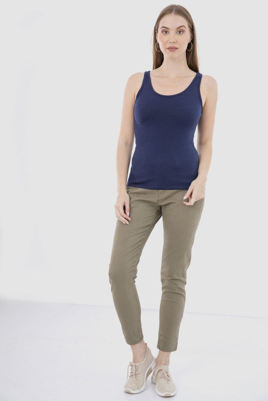 كارينا تانك توب حريمي قطن سادة