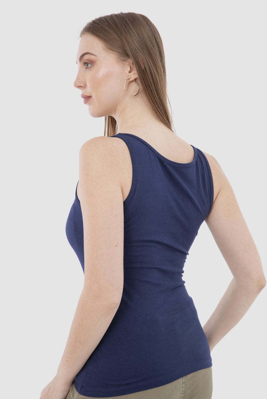 كارينا تانك توب حريمي قطن سادة