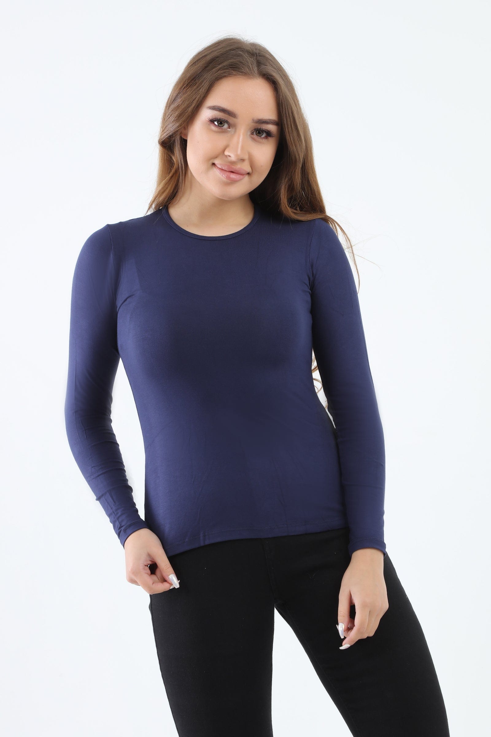 كارينا بلوزة كم طويل من الفيسكوز