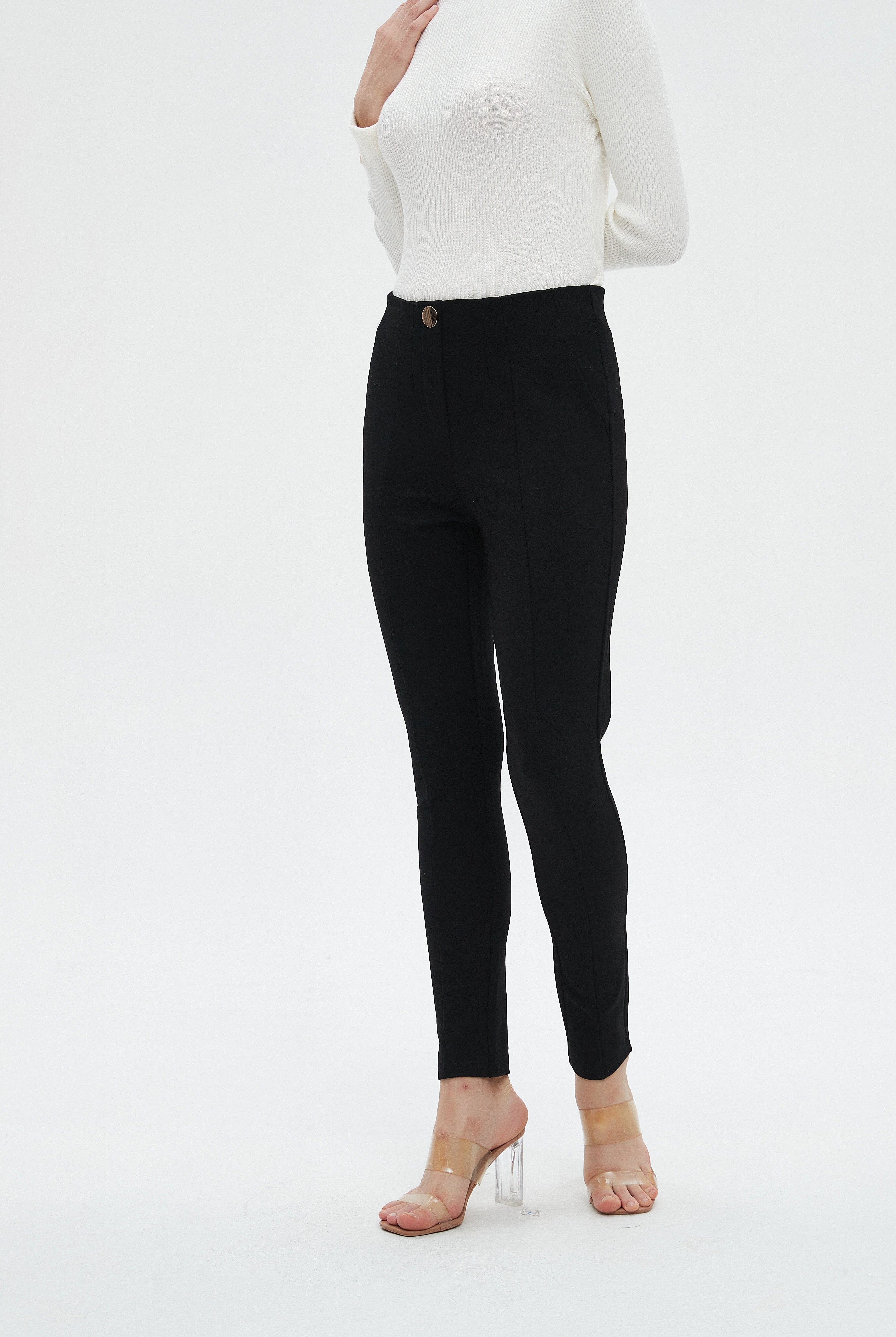 ميكا بنطلون نسائي طويل سادة