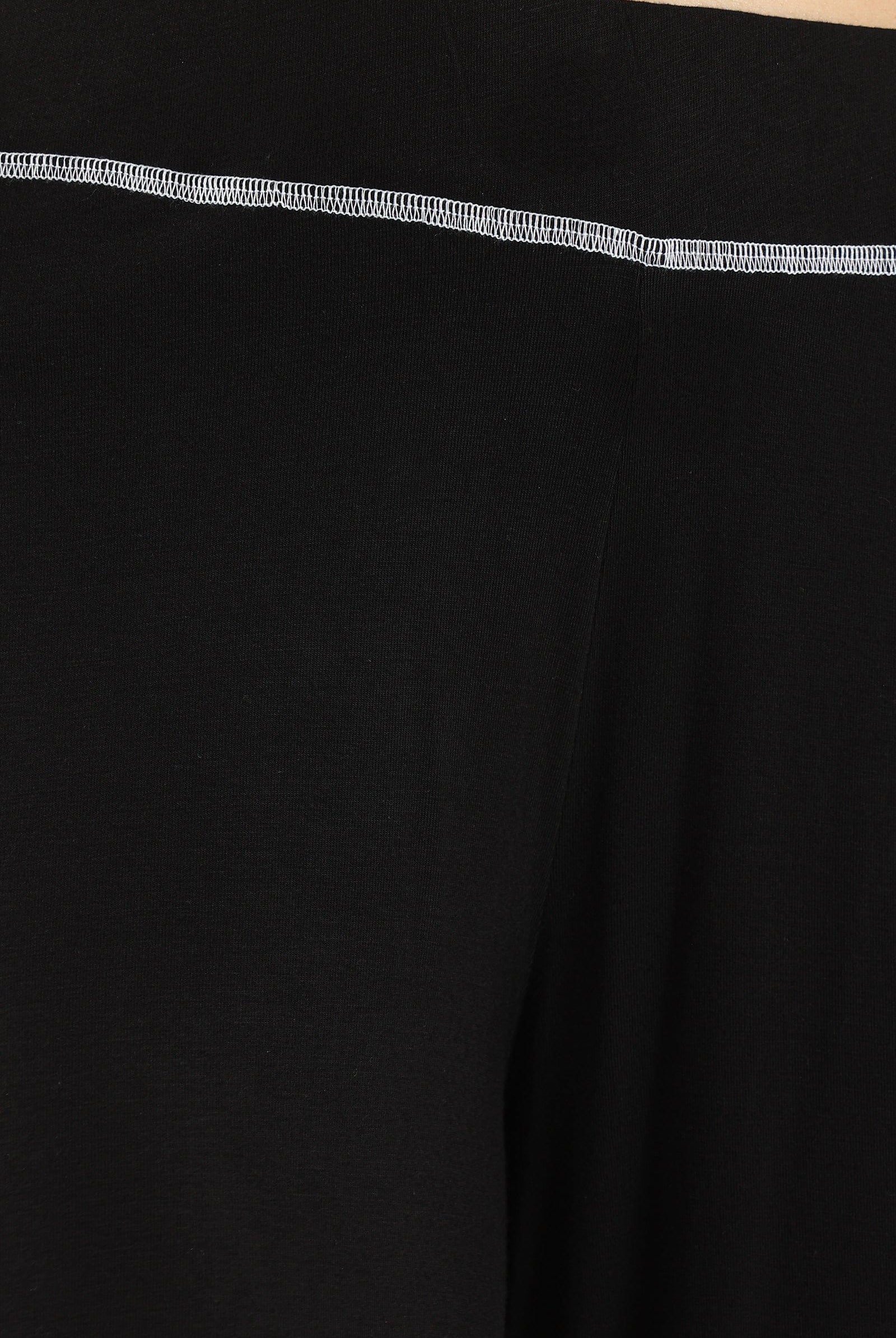 كارينا بنطلون بيجامة مطرز بالخيط خصر مرتفع واسع وطويل