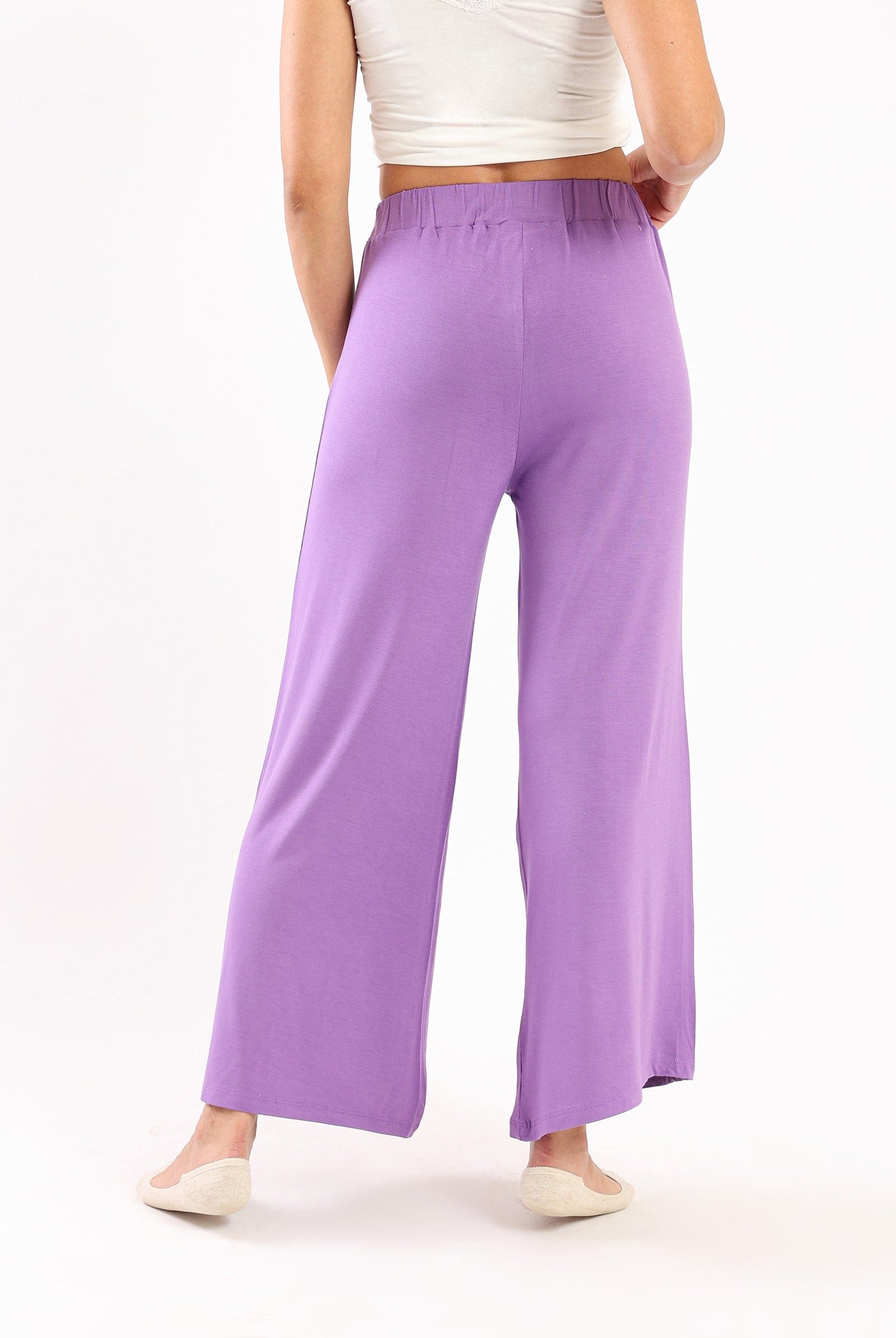 كارينا سروال طويل فضفاض بخصر مطاطي