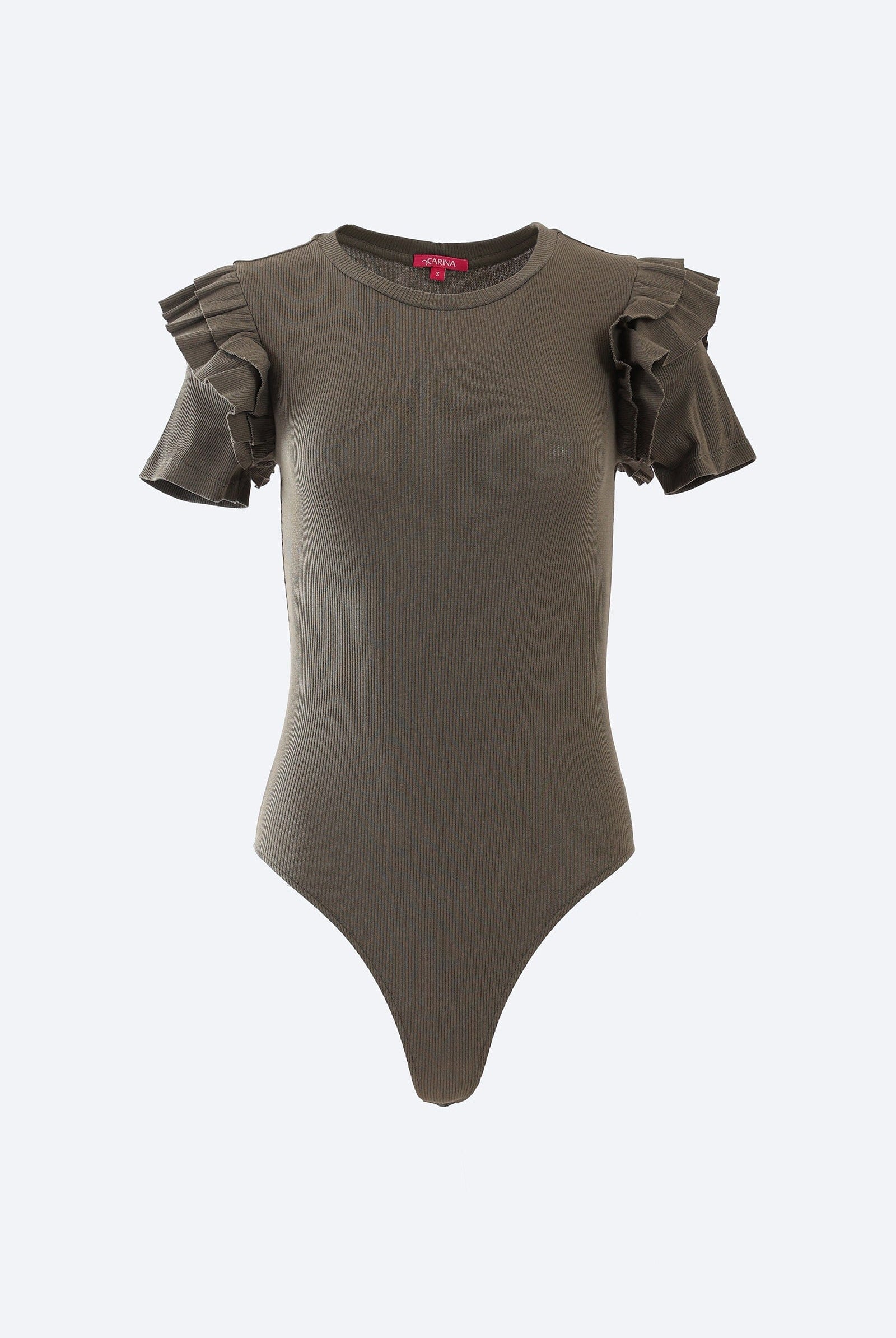 كارينا بدي سوت سادة مكشكشة نسائي