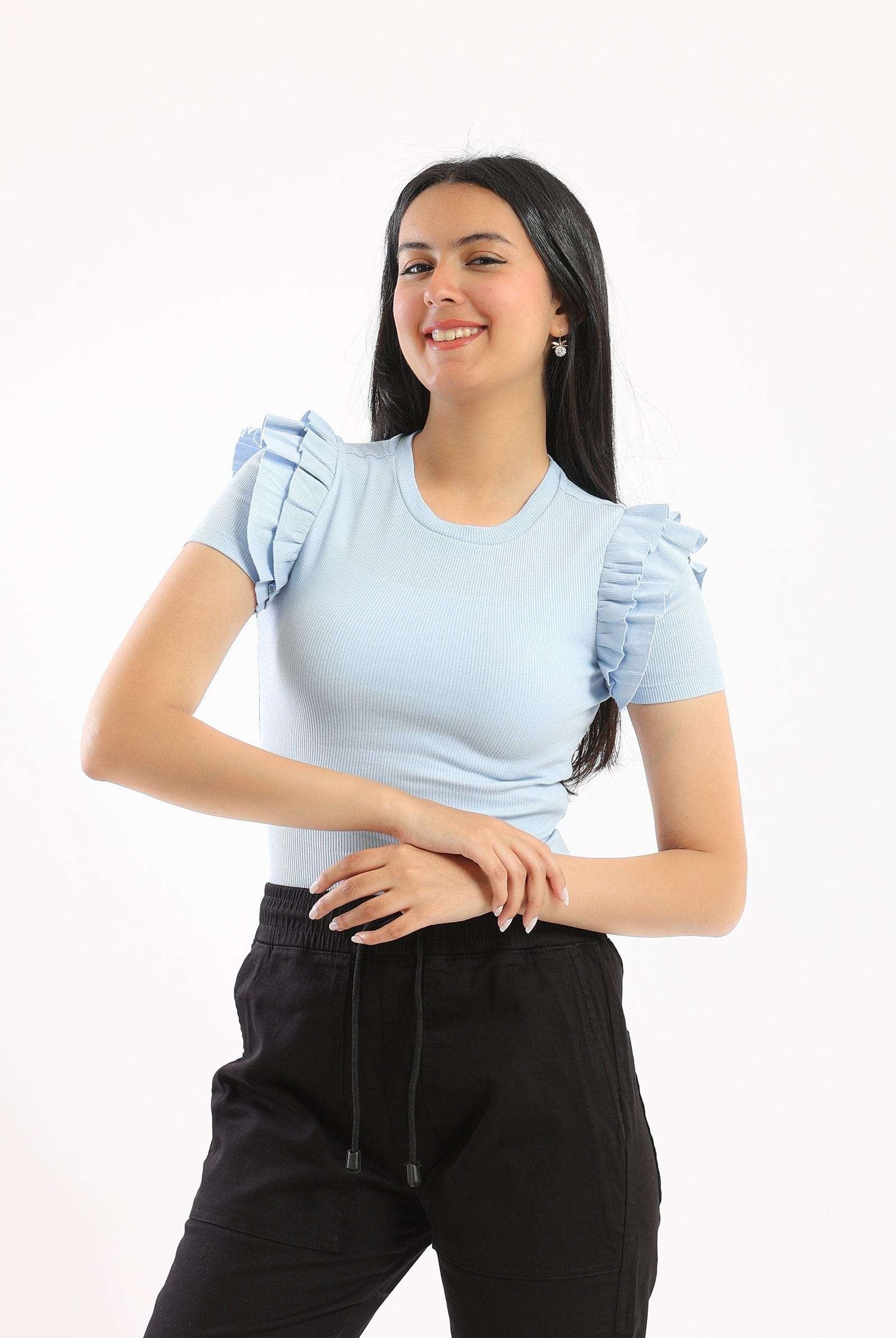 بدي سوت سادة مكشكشة نسائي