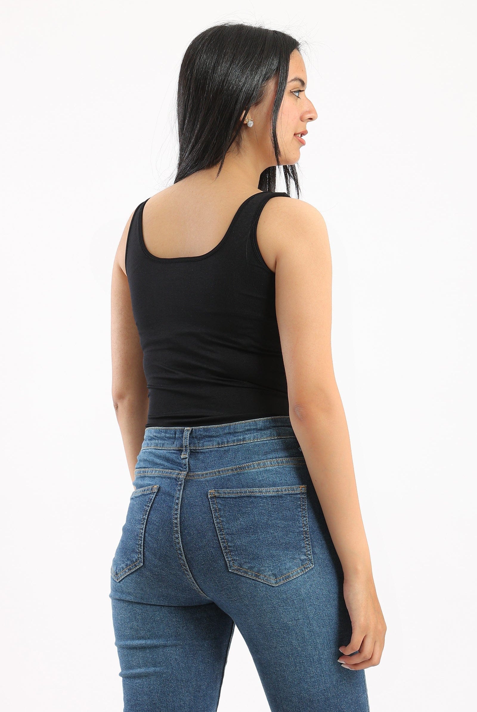 كارينا توب بيزك سادة حمالات على الرقبة