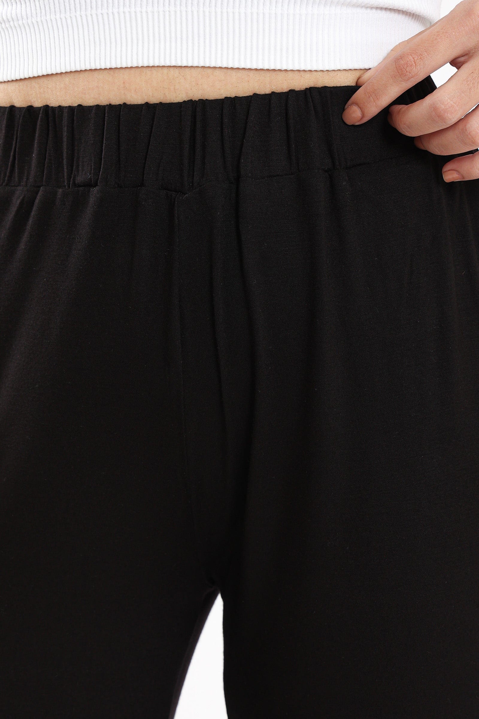 كارينا بنطلون فضفاض مطاطي هاي ويست