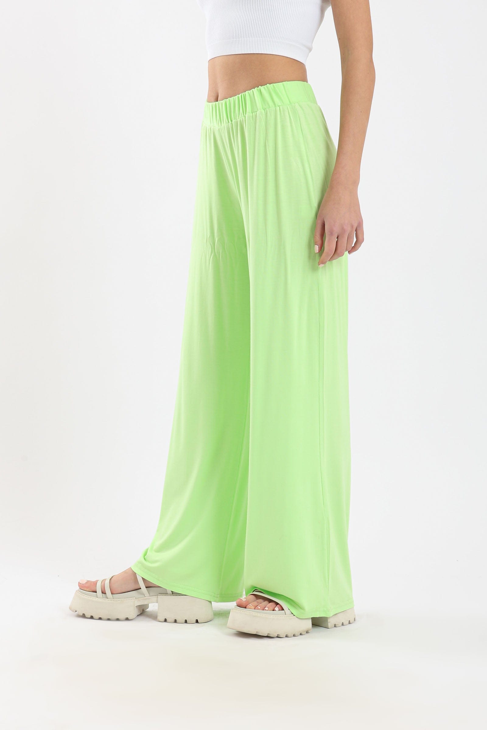 كارينا سروال ناعم سادة واسع نسائي