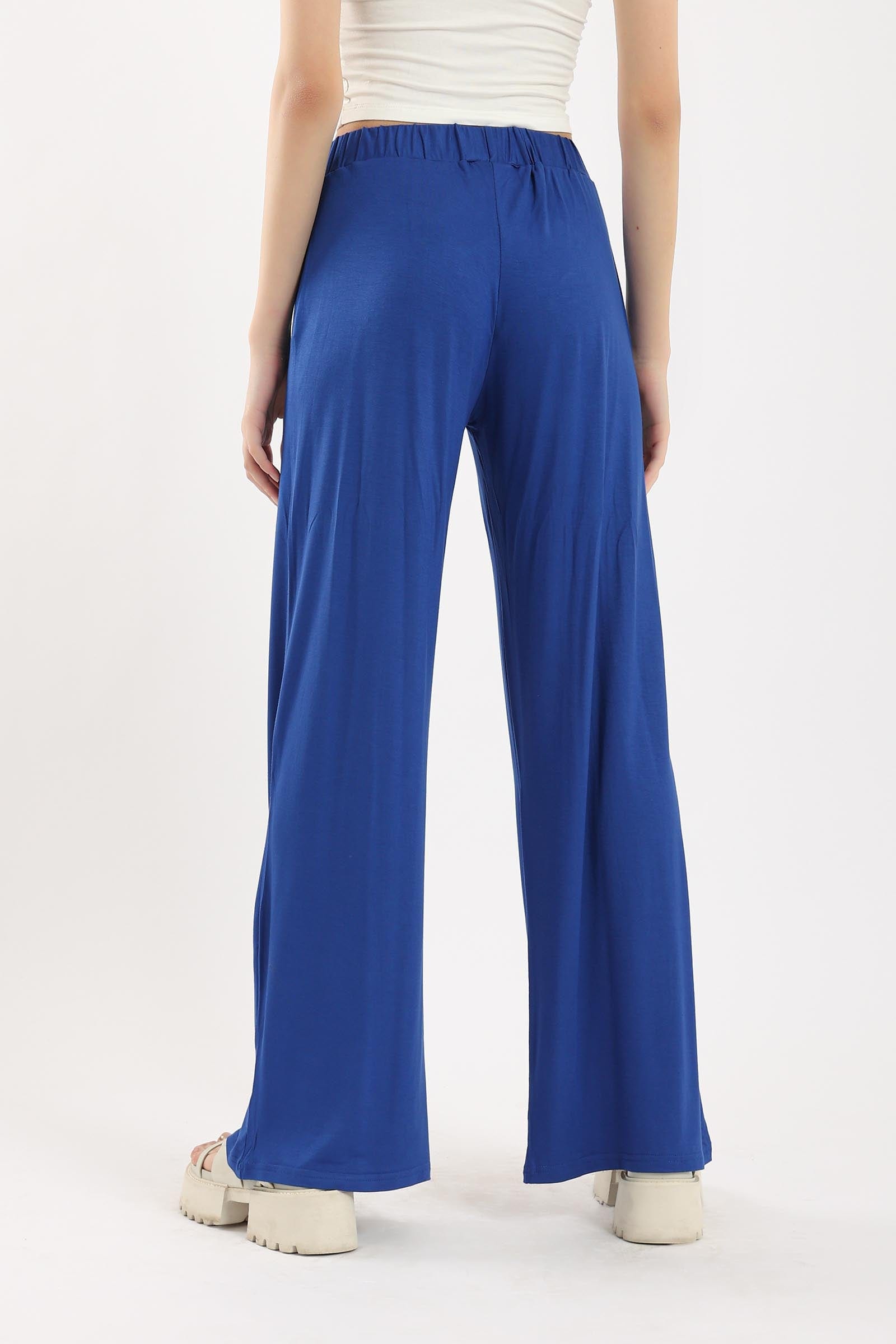 كارينا بنطلون بقصة مستقيمة واسعة خصر مرتفع نسائي