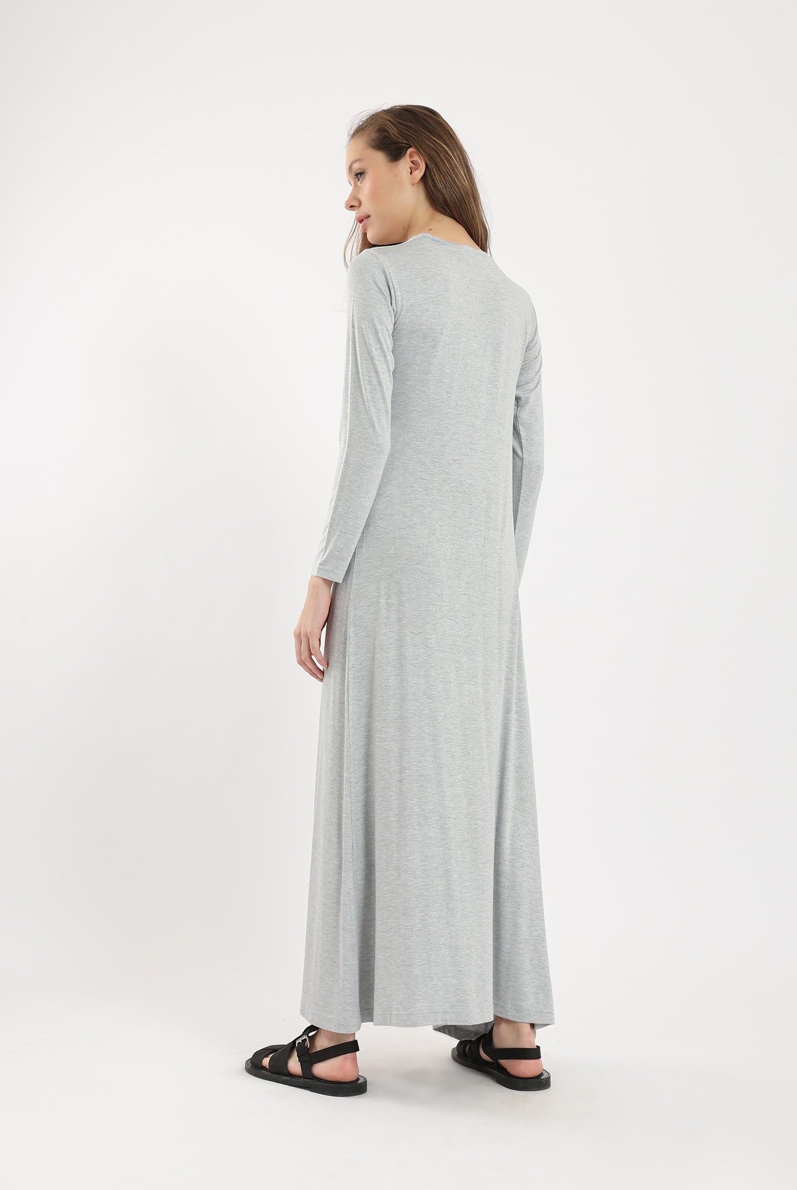 كارينا فستان ماكسي كم طويل سادة نسائي