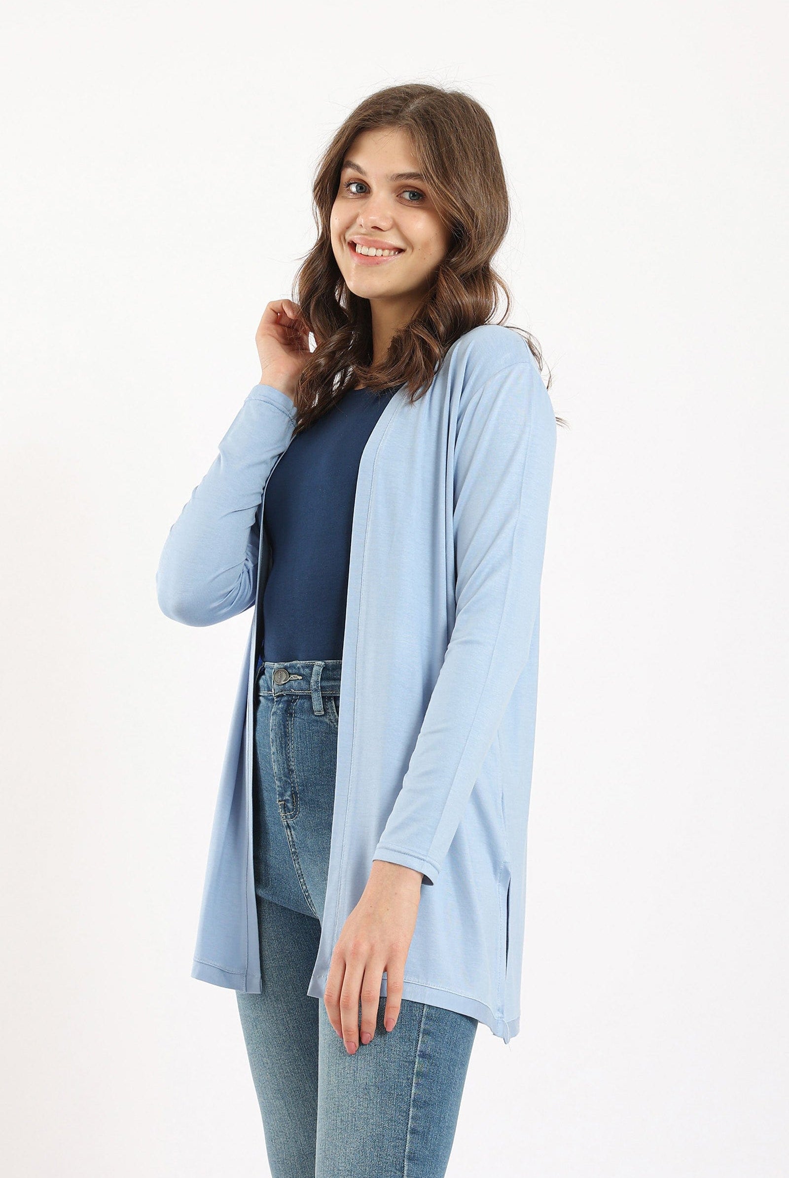 كارينا كارديجان سادة بأكمام طويلة