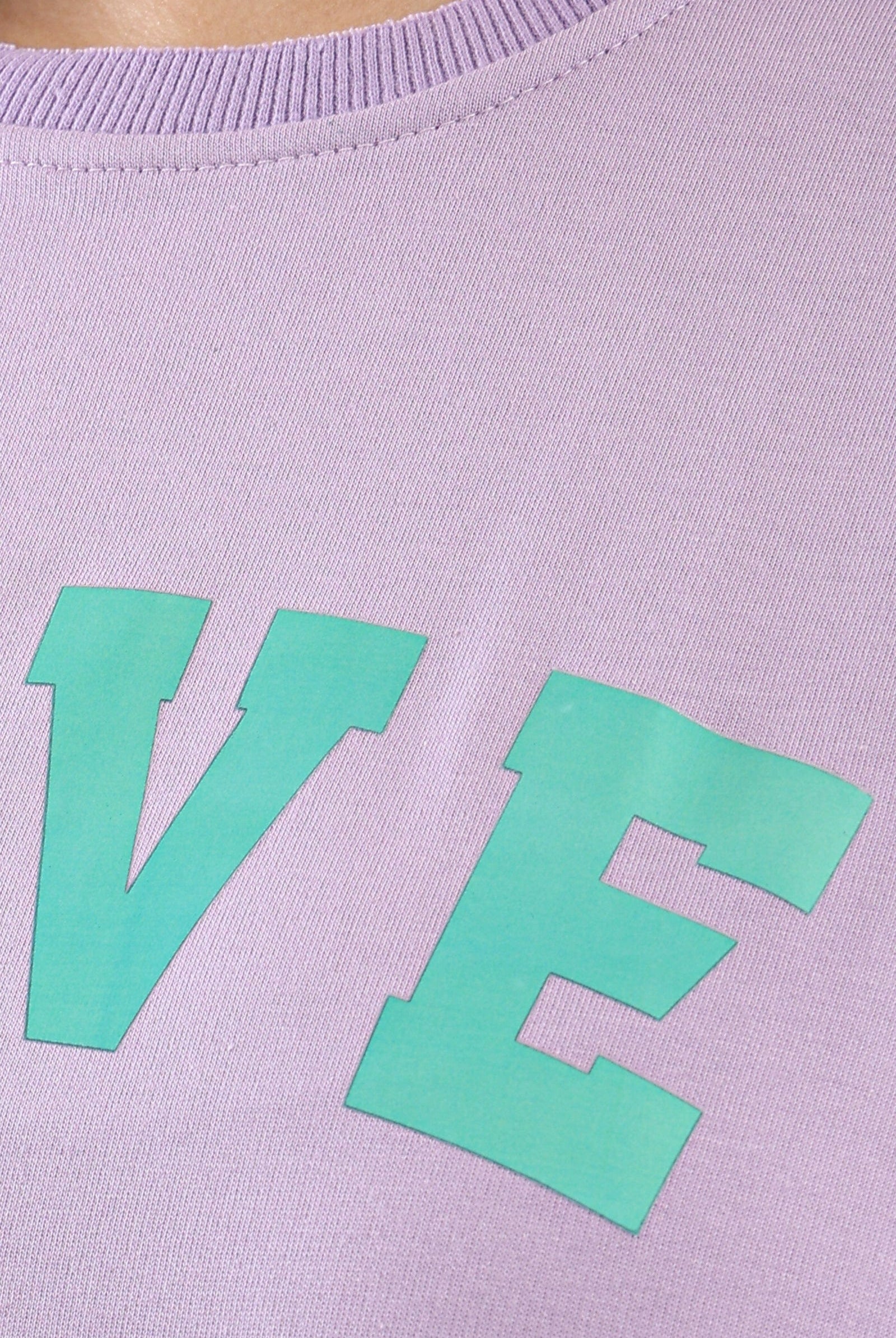 كارينا بلوزة نسائي كم 3/4 مطبوع عليها "Love"