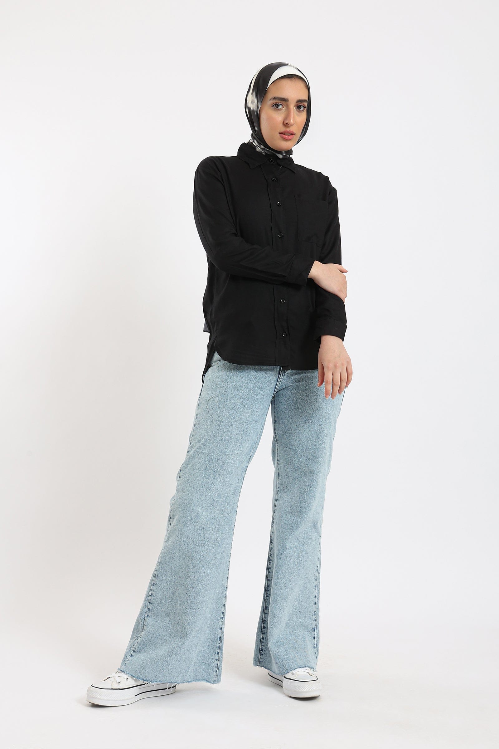 كارينا قميص كاجوال نسائي بأزرار بجيب على الصدر