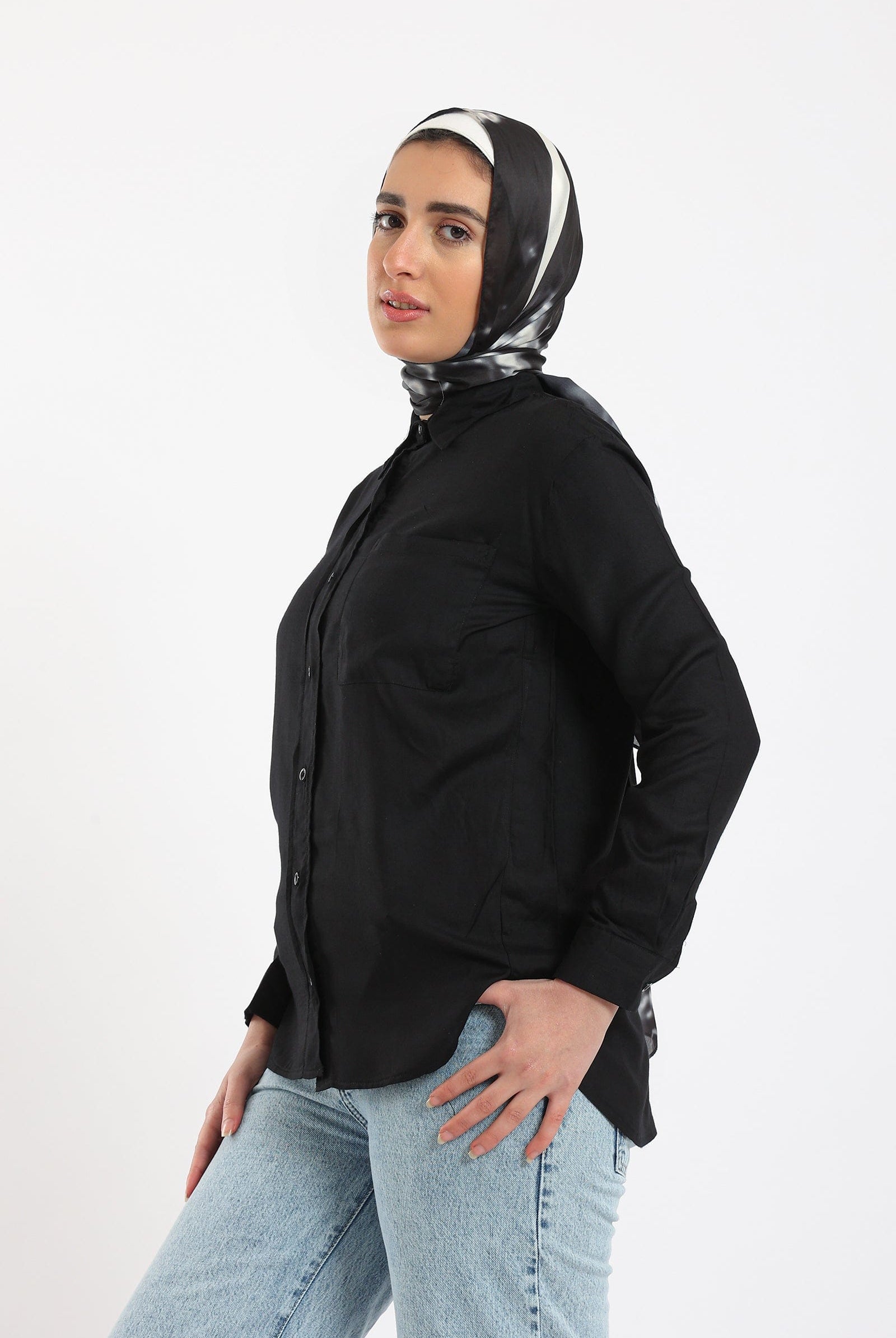 كارينا قميص كاجوال نسائي بأزرار بجيب على الصدر