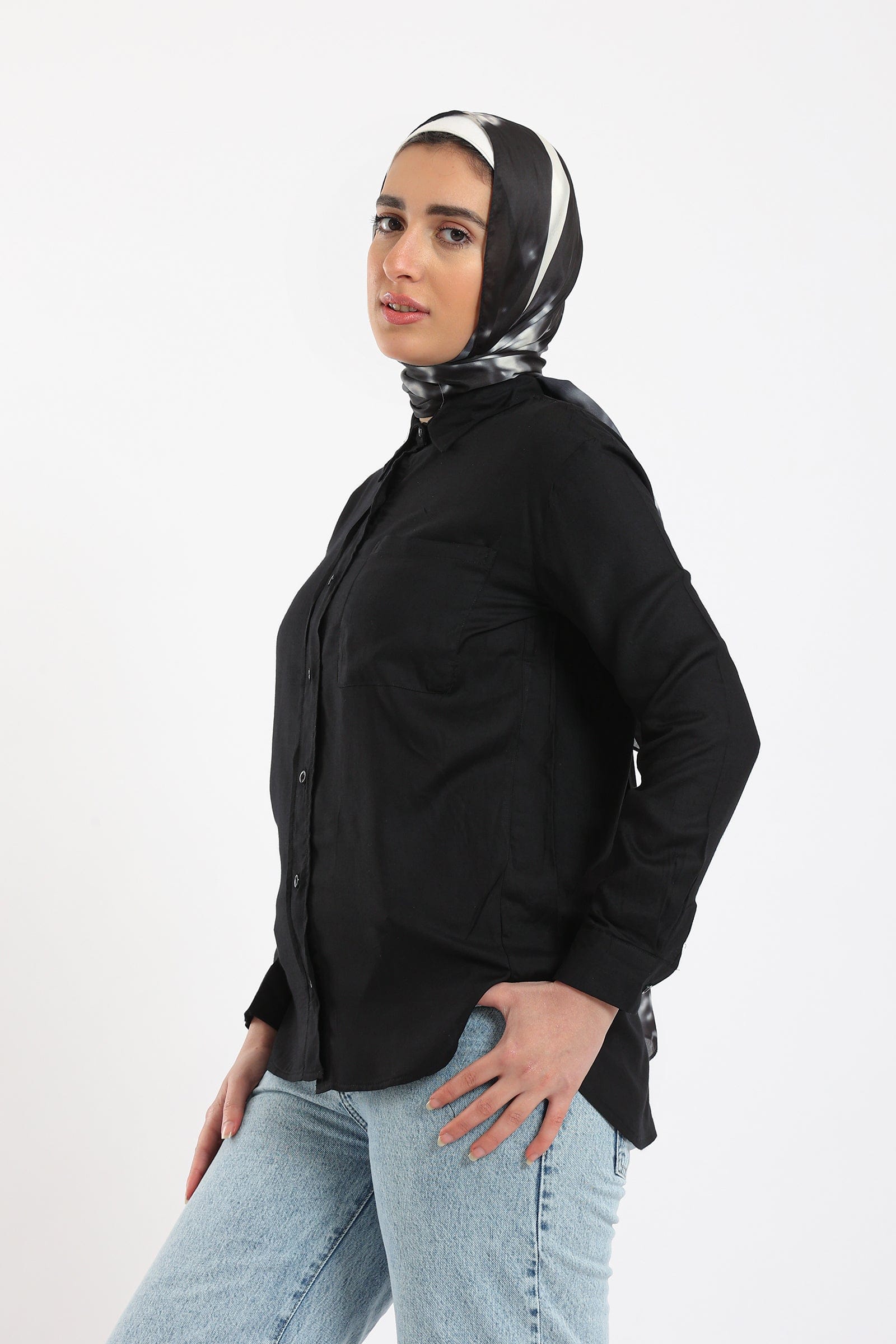 كارينا قميص كاجوال نسائي بأزرار بجيب على الصدر