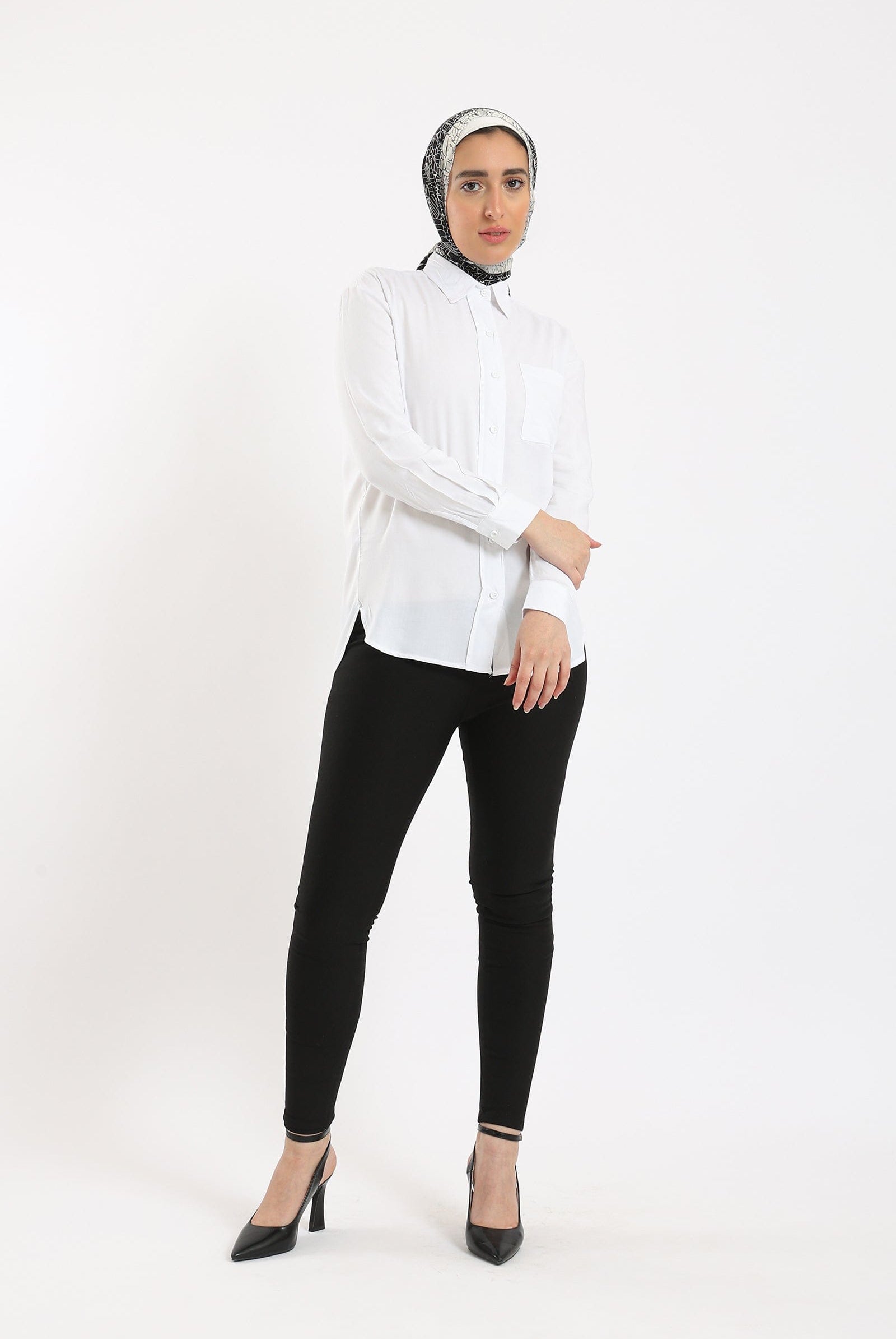 كارينا قميص كاجوال نسائي بأزرار بجيب على الصدر