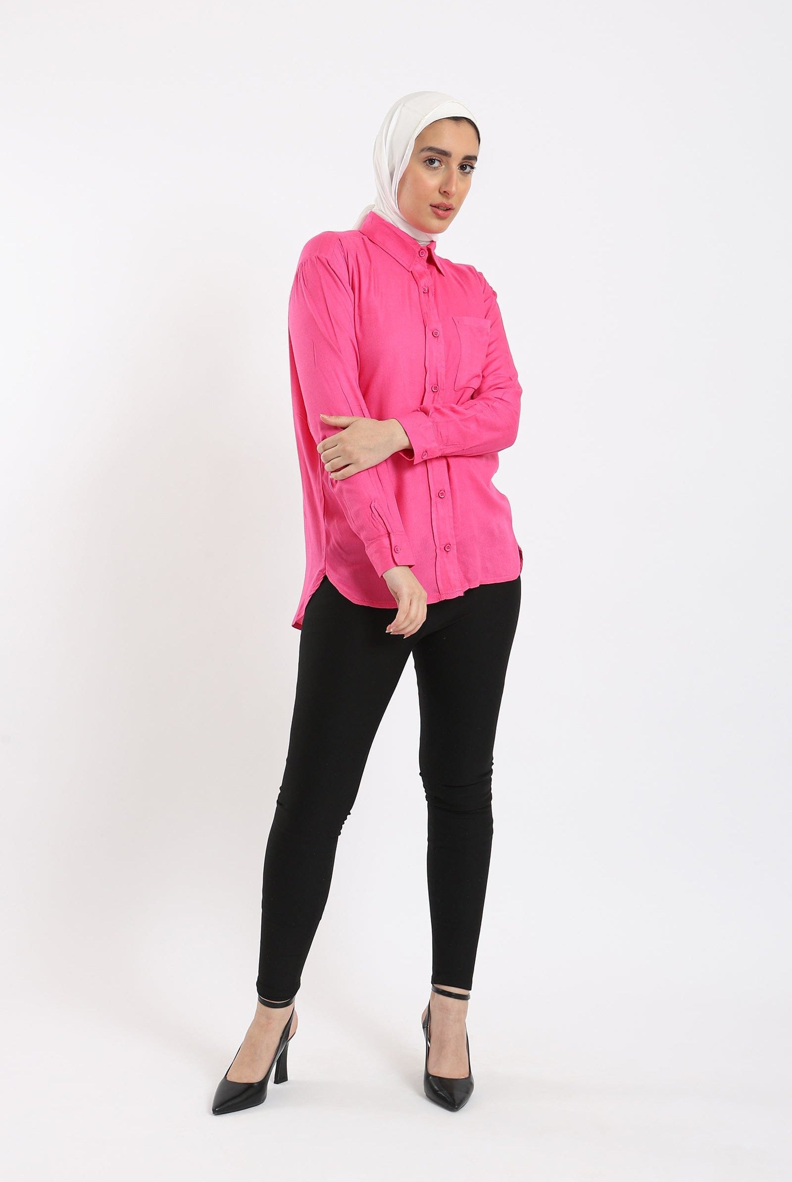 كارينا قميص كاجوال نسائي بأزرار بجيب على الصدر