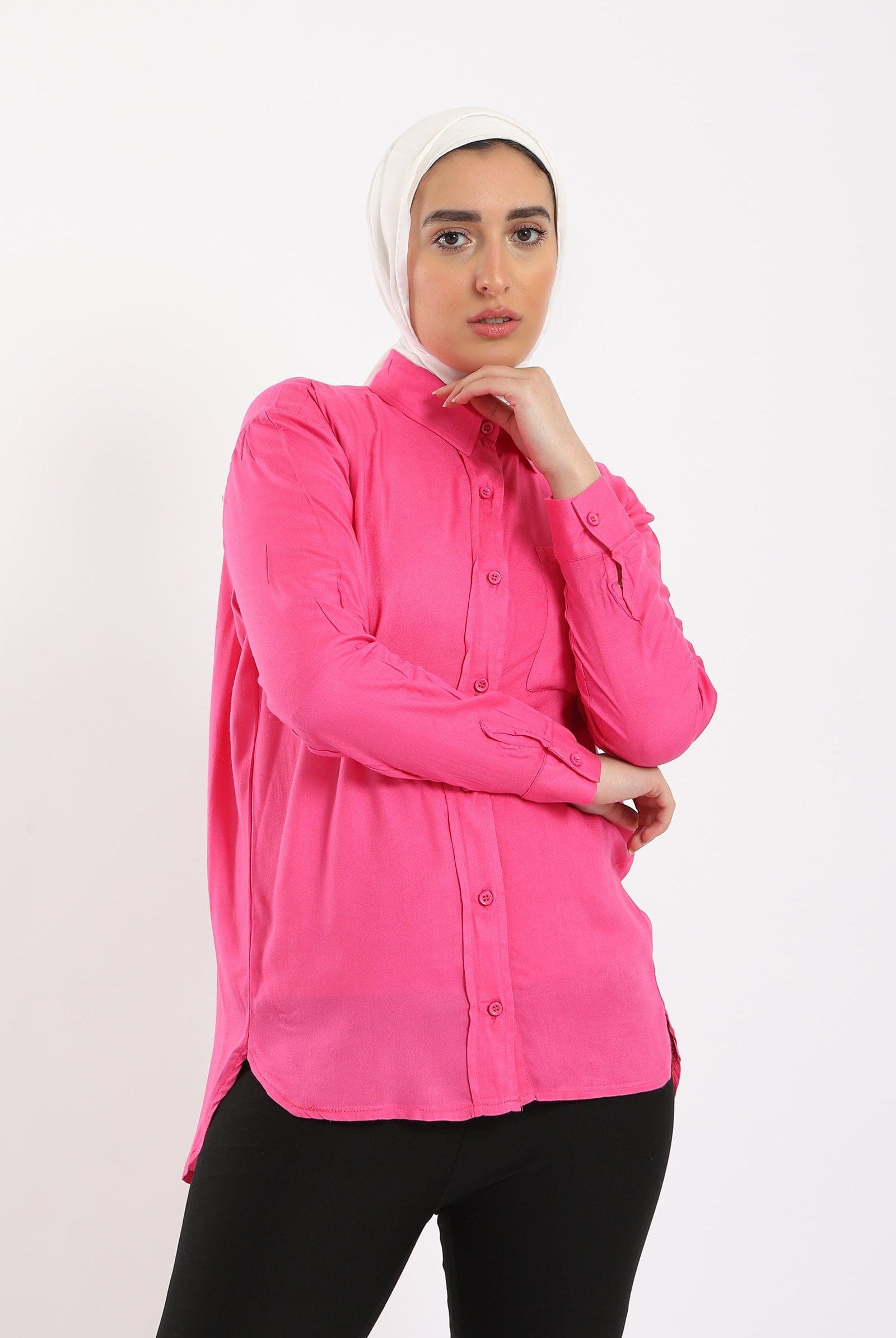 كارينا قميص كاجوال نسائي بأزرار بجيب على الصدر