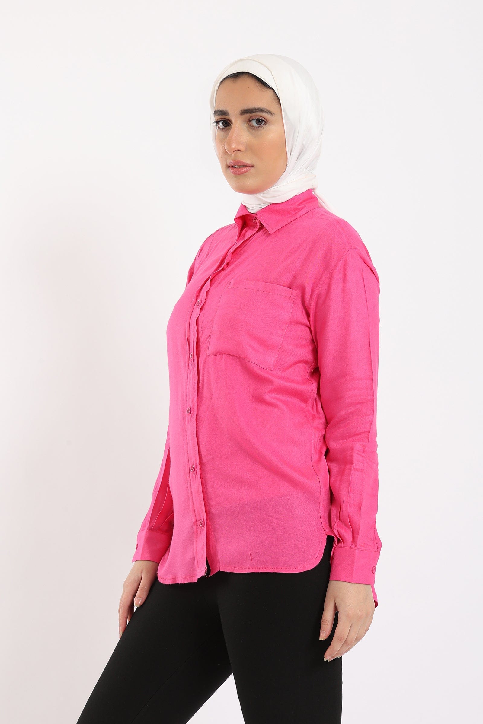 كارينا قميص كاجوال نسائي بأزرار بجيب على الصدر