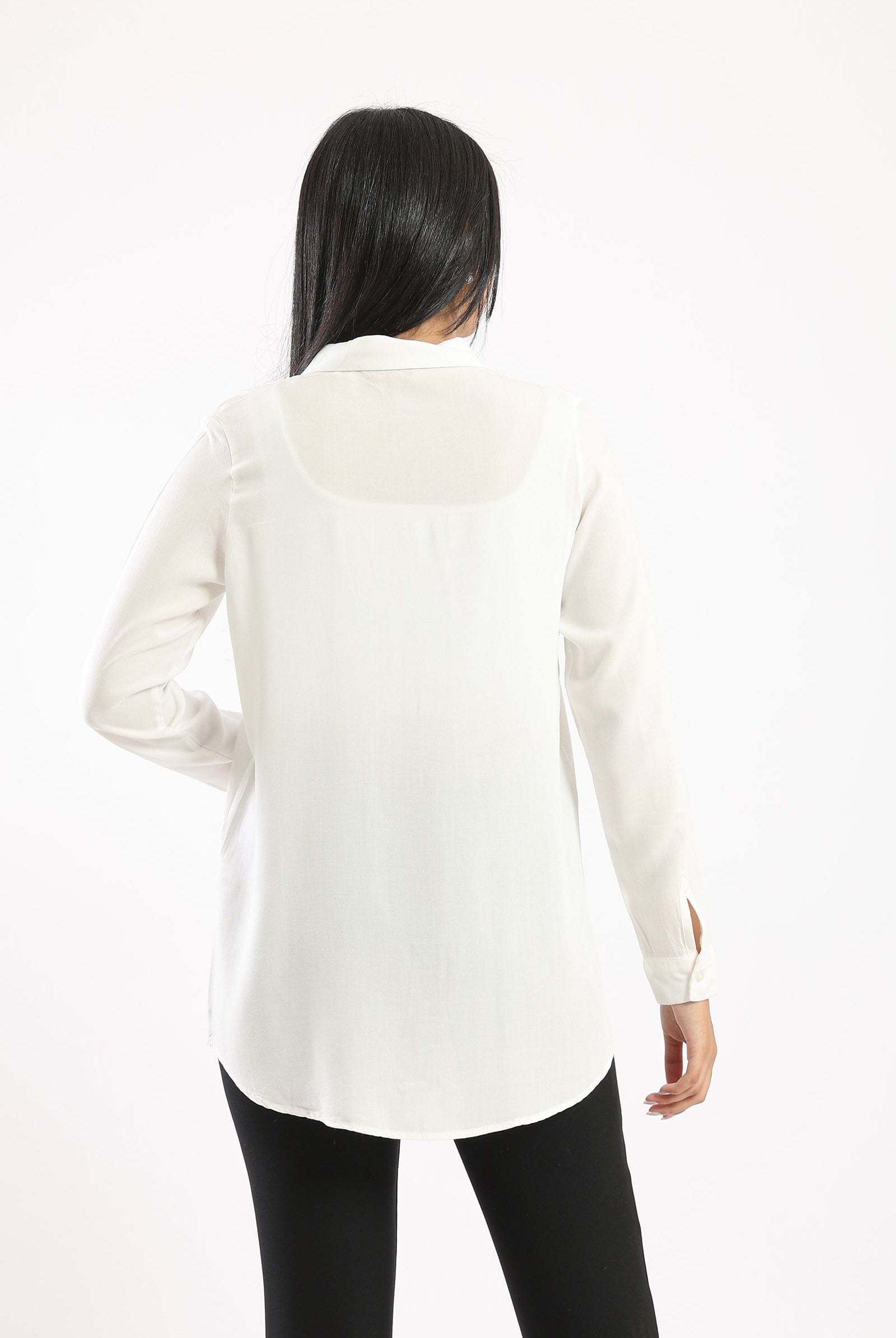 كارينا قميص بأكمام طويلة سادة نسائي