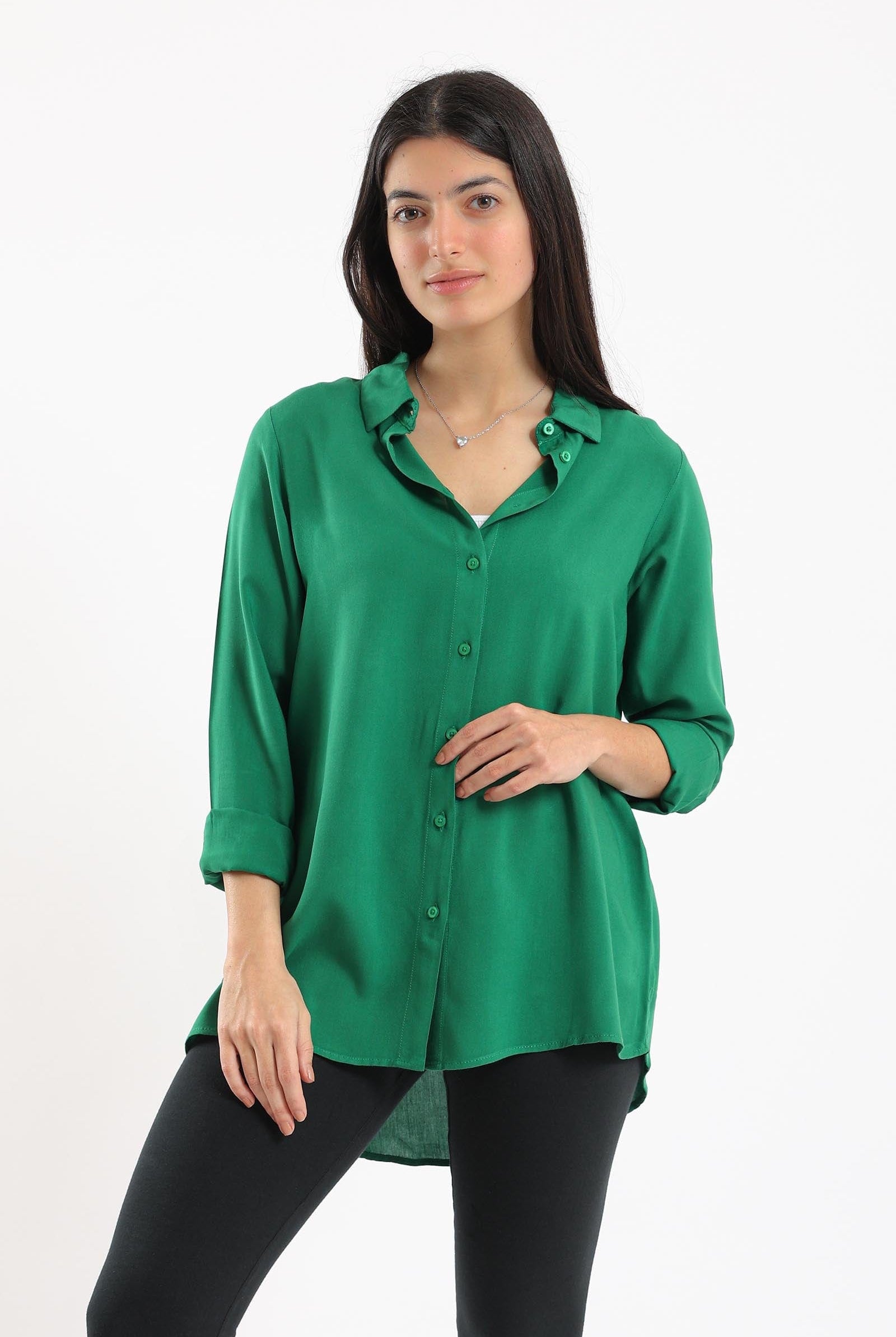 كارينا قميص بأكمام طويلة سادة نسائي