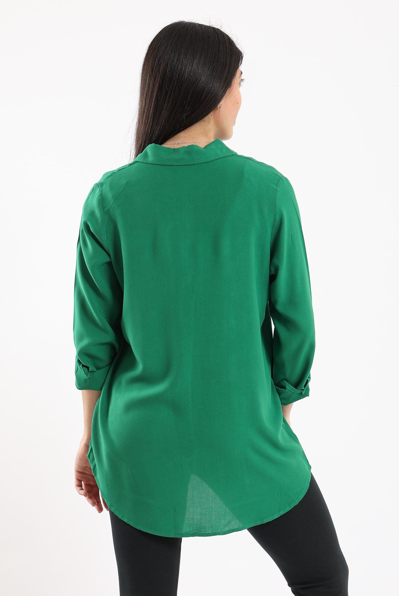 كارينا قميص بأكمام طويلة سادة نسائي