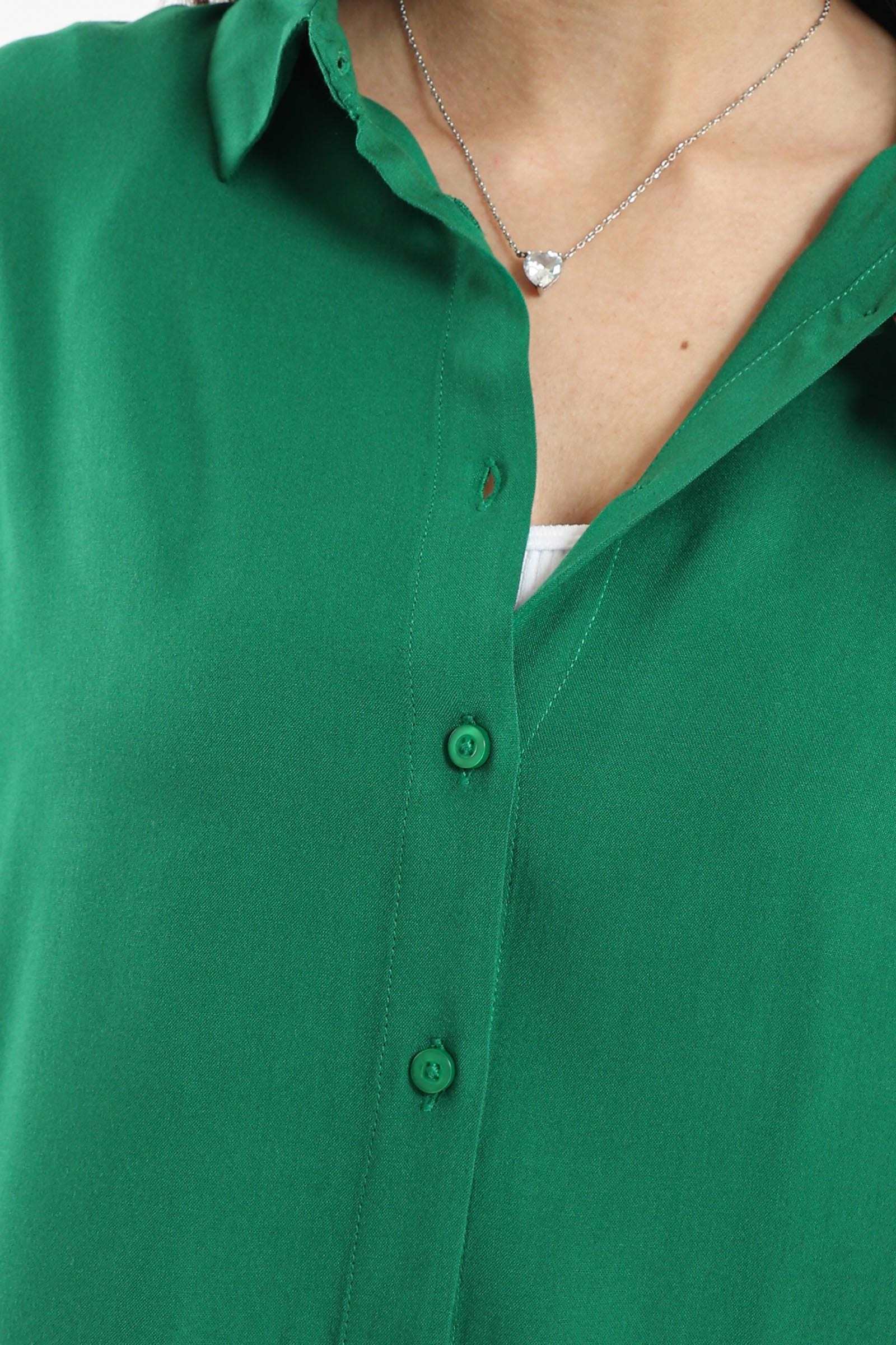 كارينا قميص بأكمام طويلة سادة نسائي