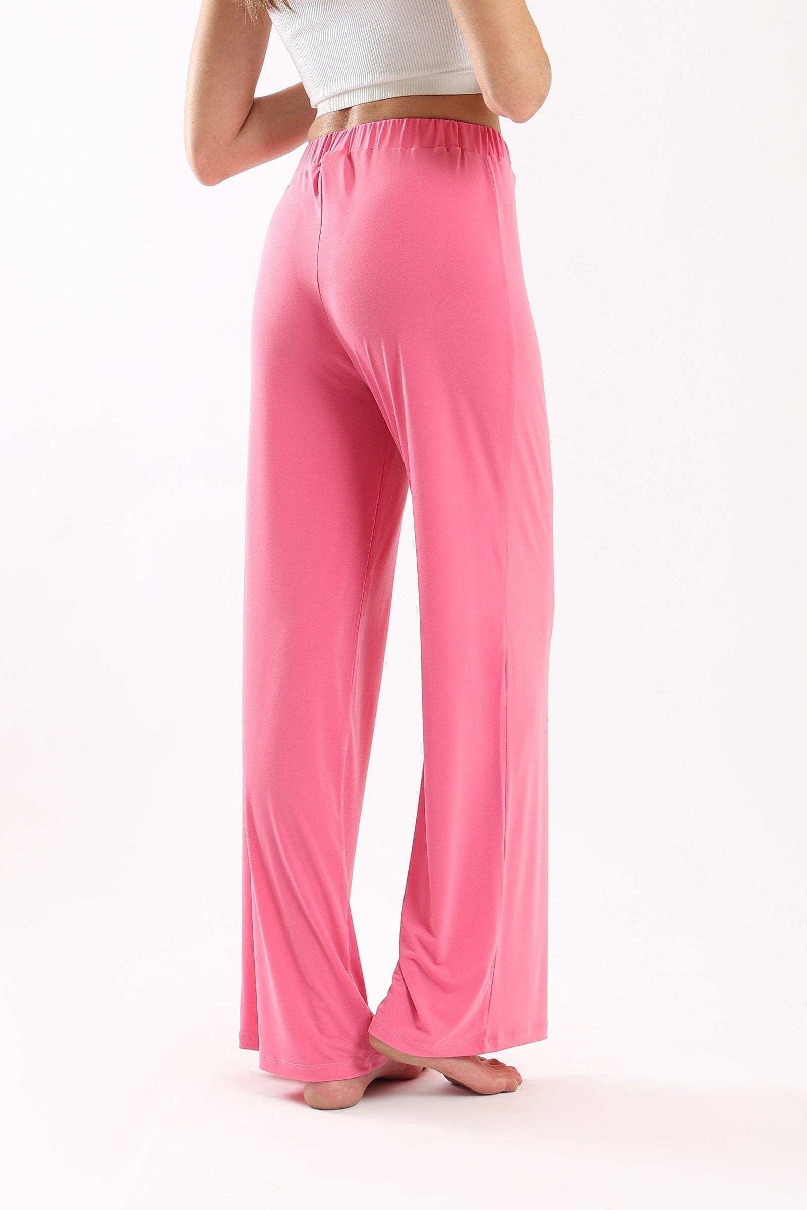 كارينا بنطال واسع سادة مريح مطاطي نسائي