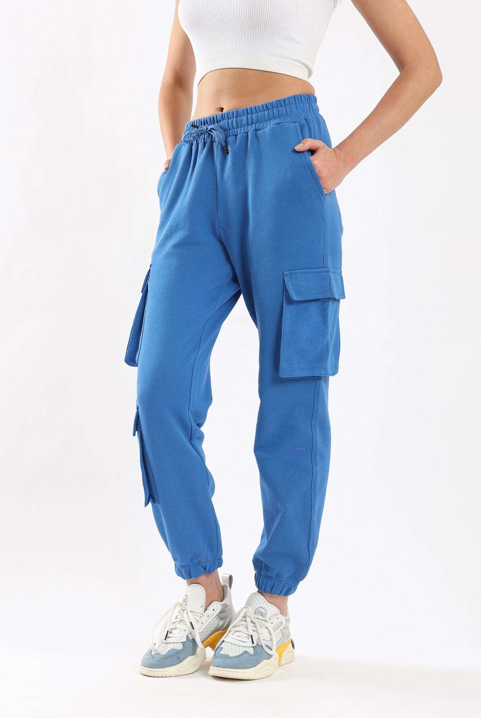 كارينا بنطلون كارجو نسائي بجيوب أمامية بخصر مطاطي