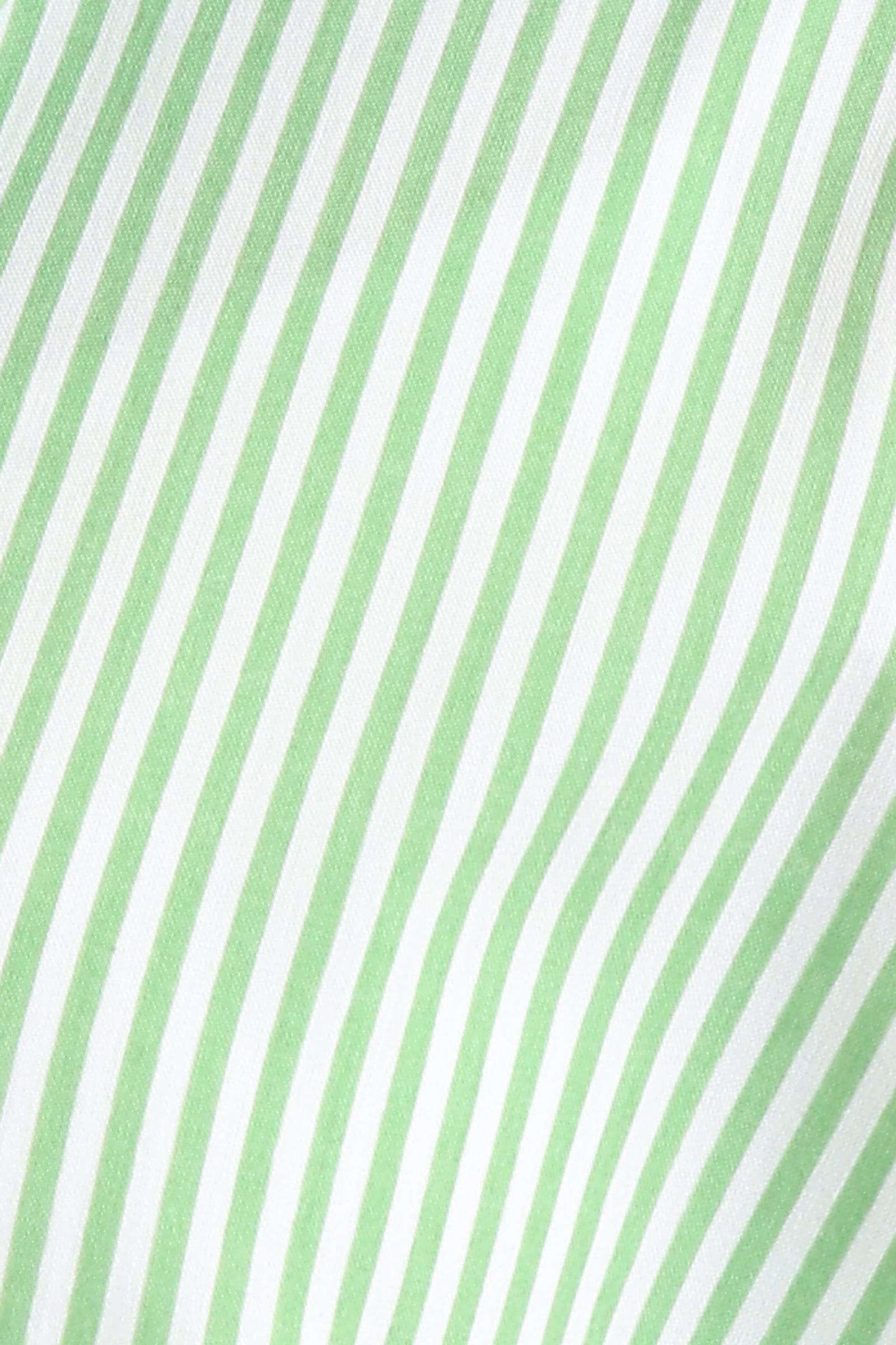 كارينا قميص مخطط بالطول كم طويل نسائي كلاسيكي