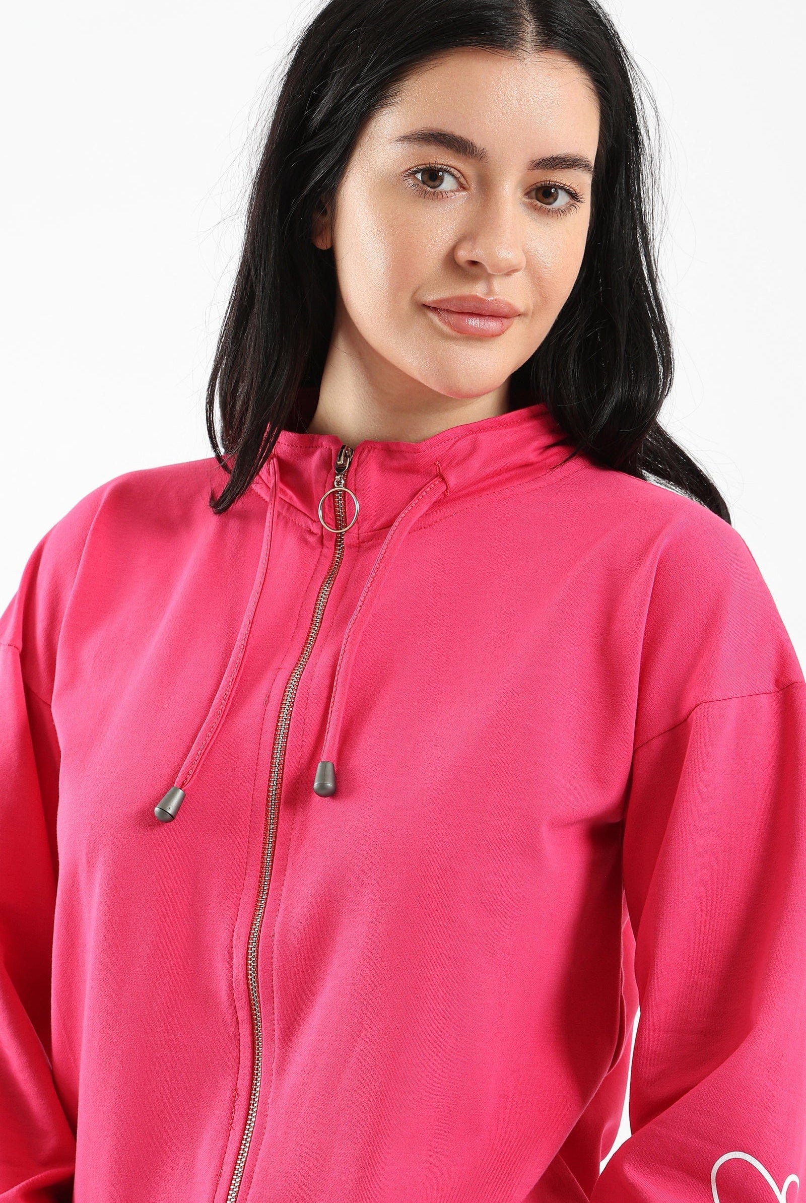 كارينا جاكيت بيجامة بسحاب للإغلاق كم طويل